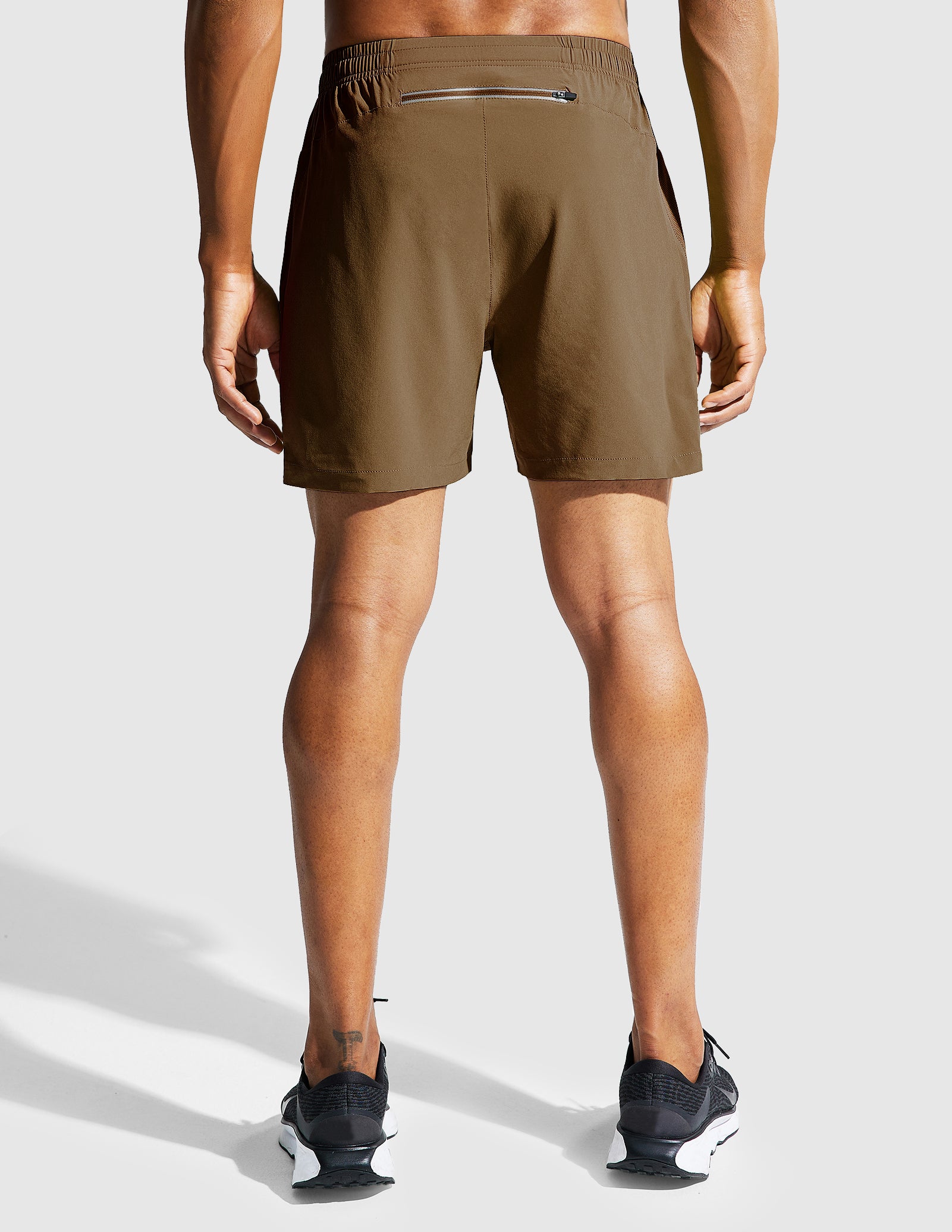 MIER Men's 5 Inch Running Shorts with Zipper Pockets Men's Shorts