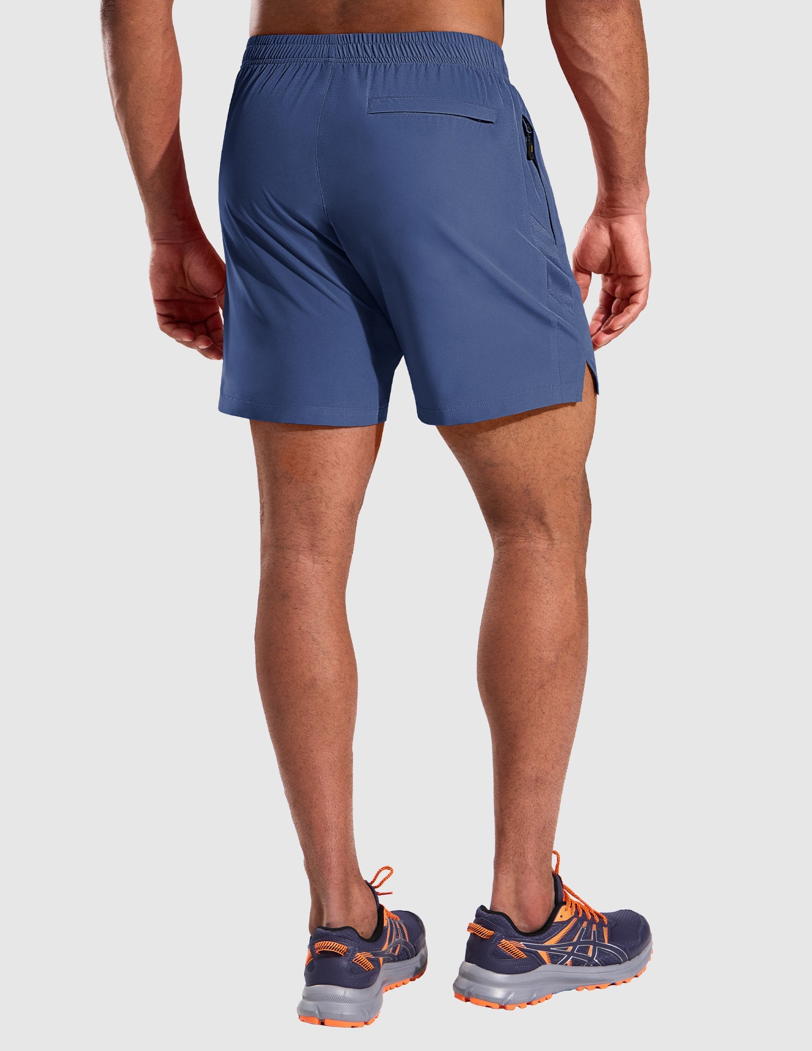 MIER Men’s 5” Running Shorts Quick Dry with Zipper Pockets, No Liner Men's Shorts