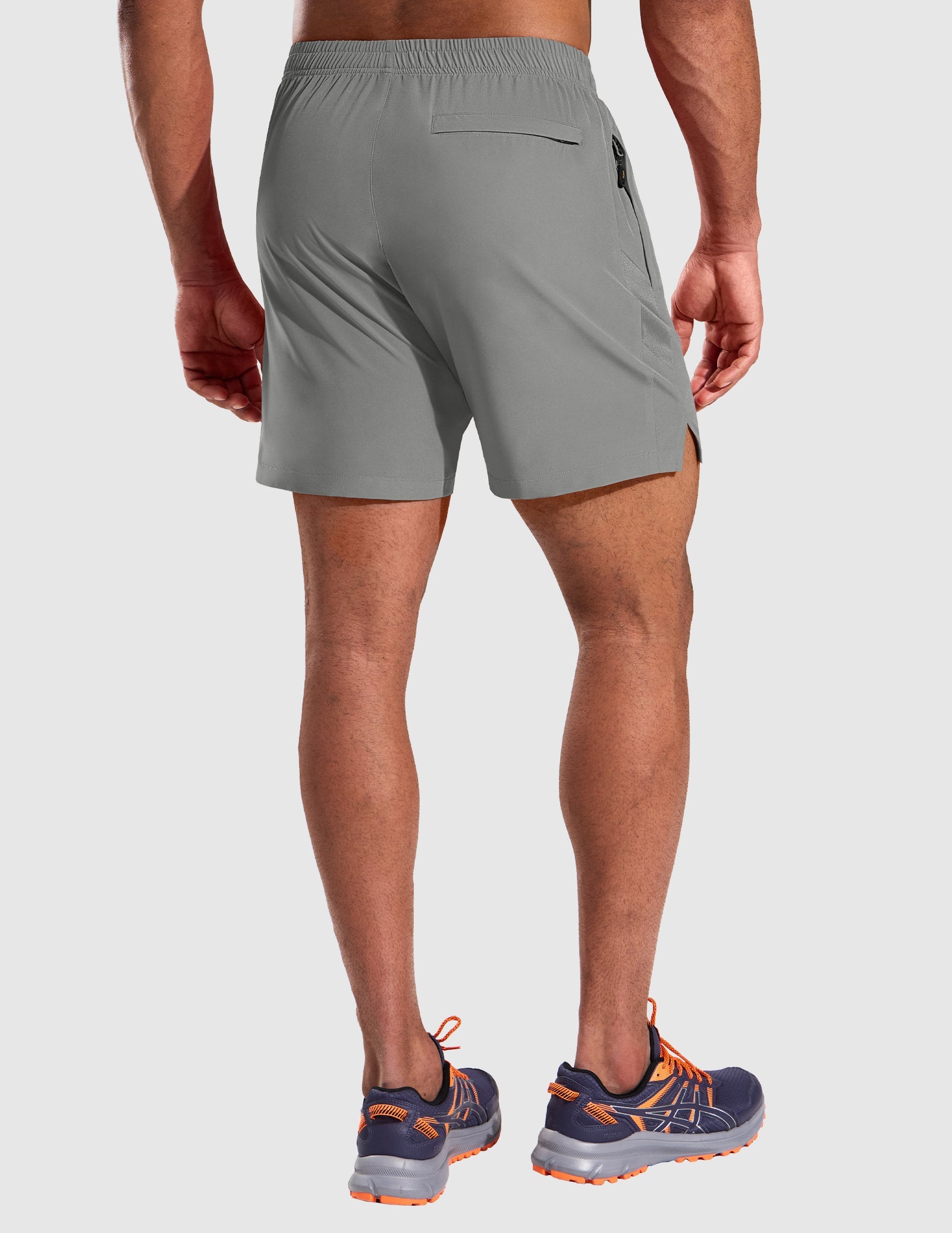 MIER Men’s 5” Running Shorts Quick Dry with Zipper Pockets, No Liner Men's Shorts
