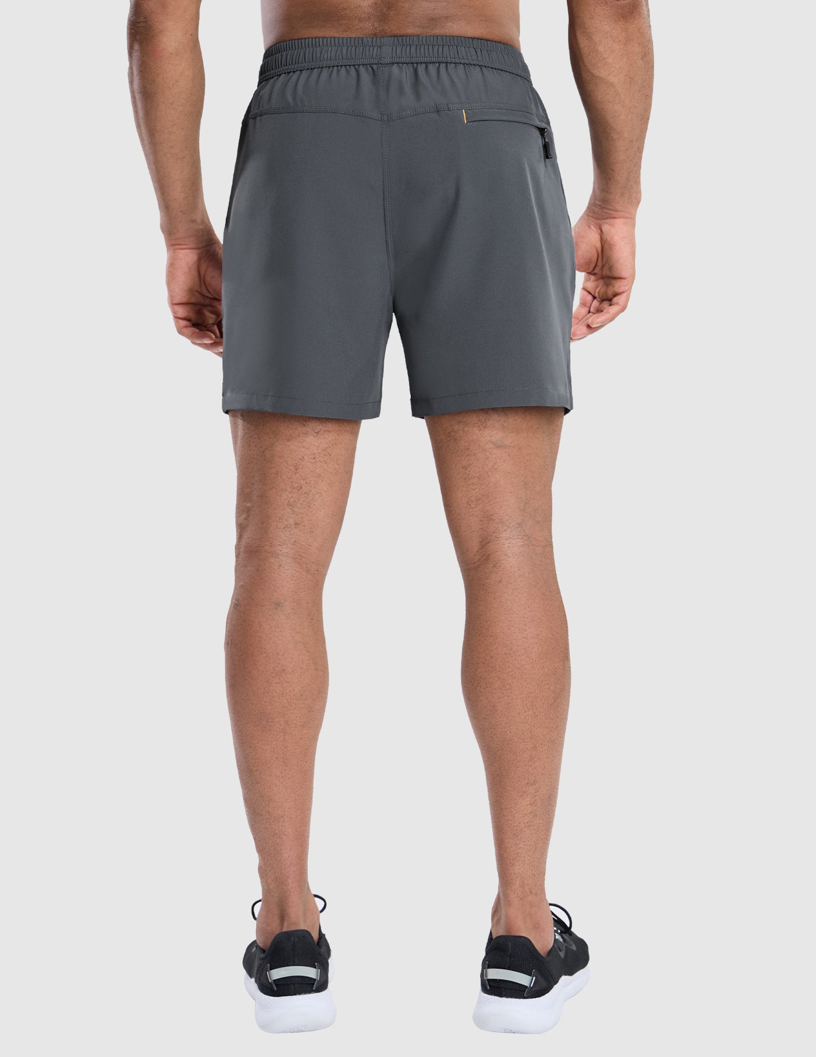 MIER Men's 5 Inch Dry Fit Running Shorts with Zipper Pockets Men's Shorts