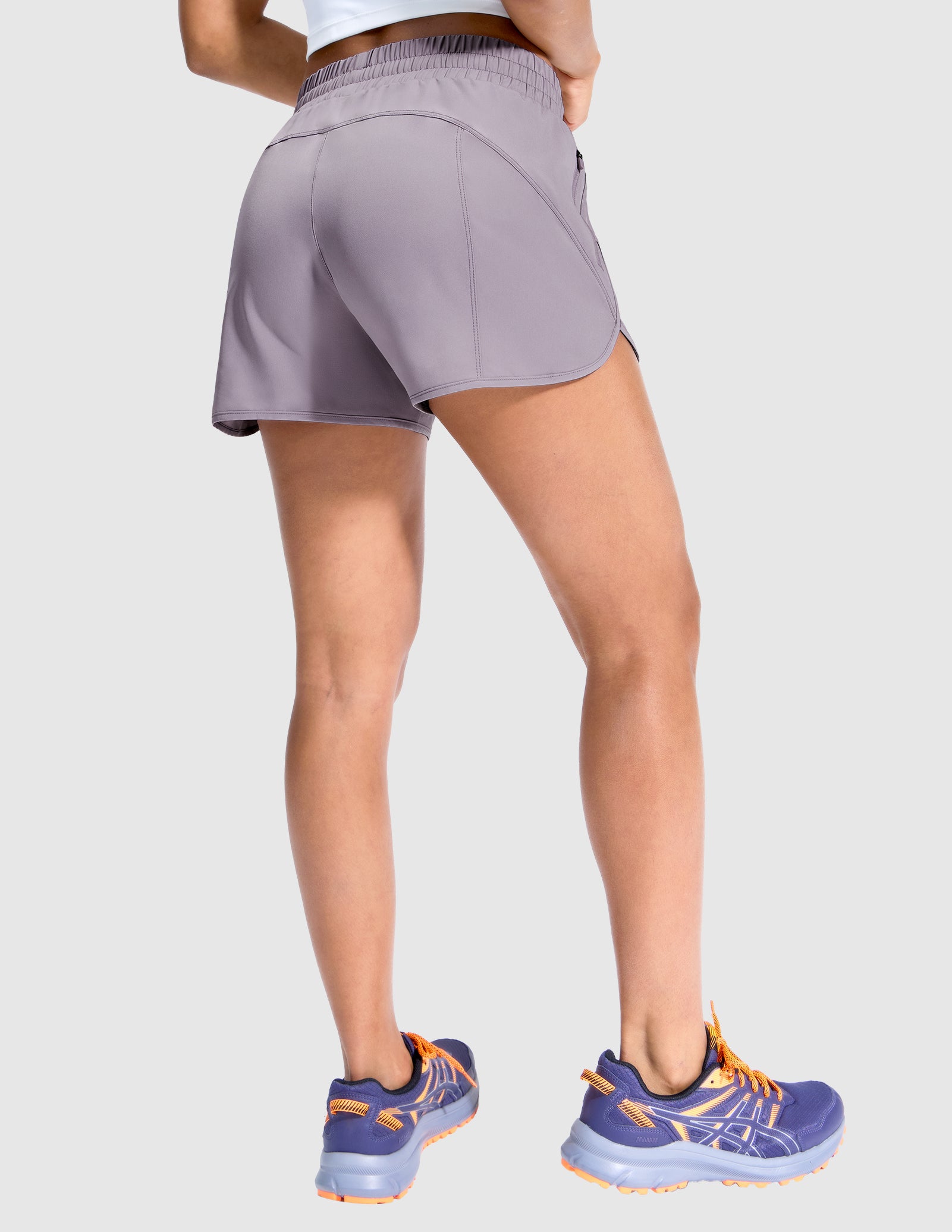 MIER Women’s 3” Gym Running Shorts Quick Dry with Mesh Liner & Zipper Pockets Women Shorts