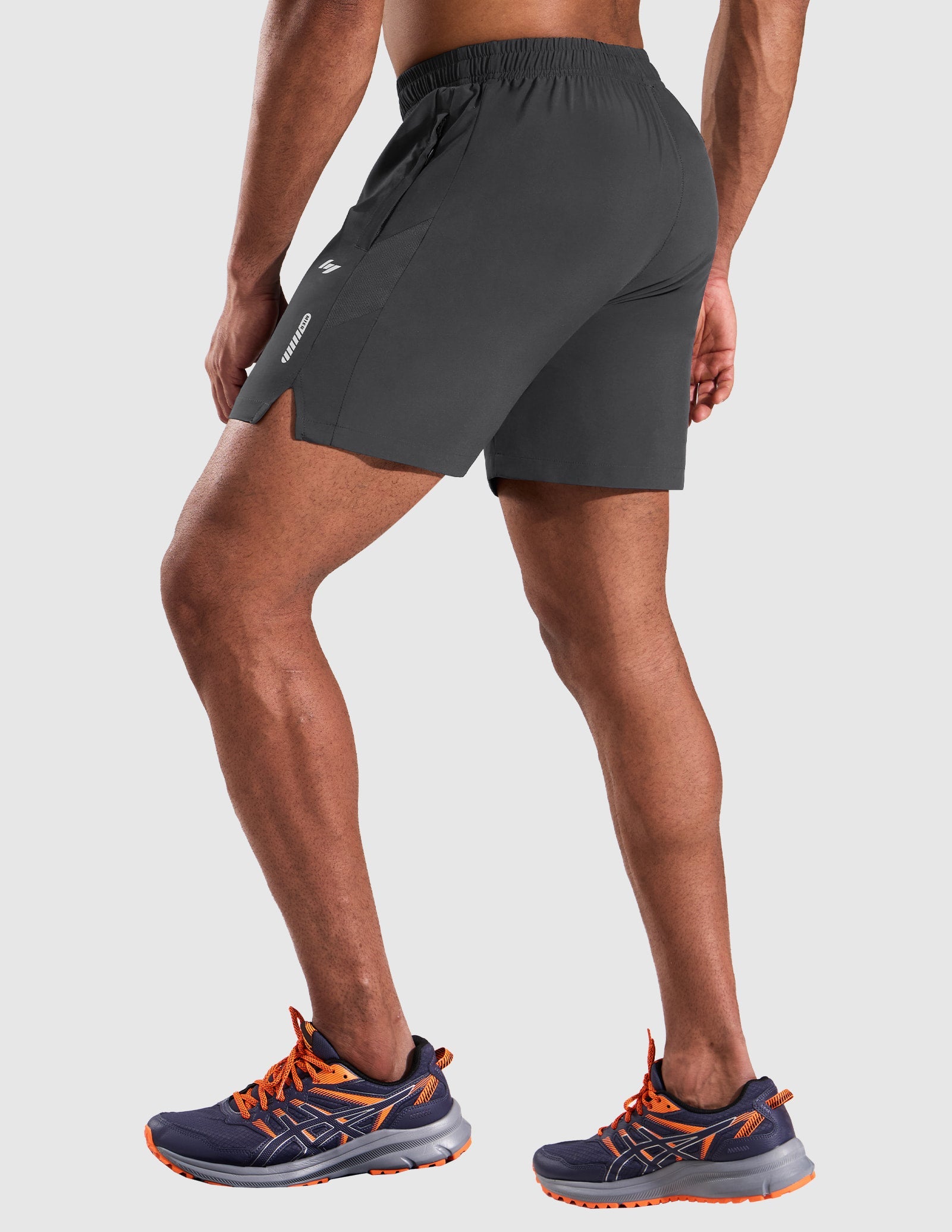 MIER Men’s 5” Running Shorts Quick Dry with Zipper Pockets, No Liner Men's Shorts