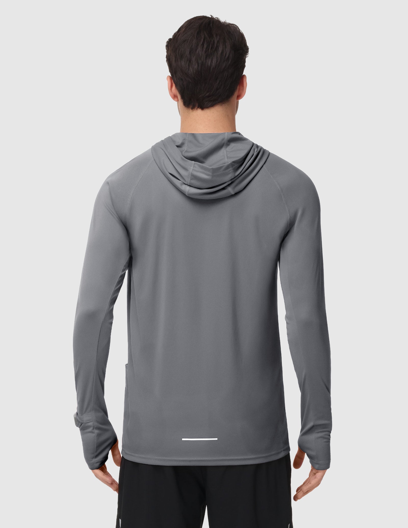 MIER Men's UPF 50+ Running Hoodie Lightweight Sun Protection Shirt Men's T-Shirts