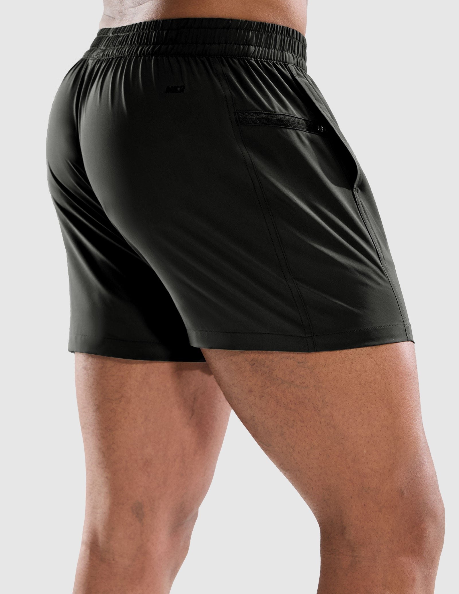 MIER Men's 3 Inch Athletic Running Shorts with Brief Liner Men's Shorts