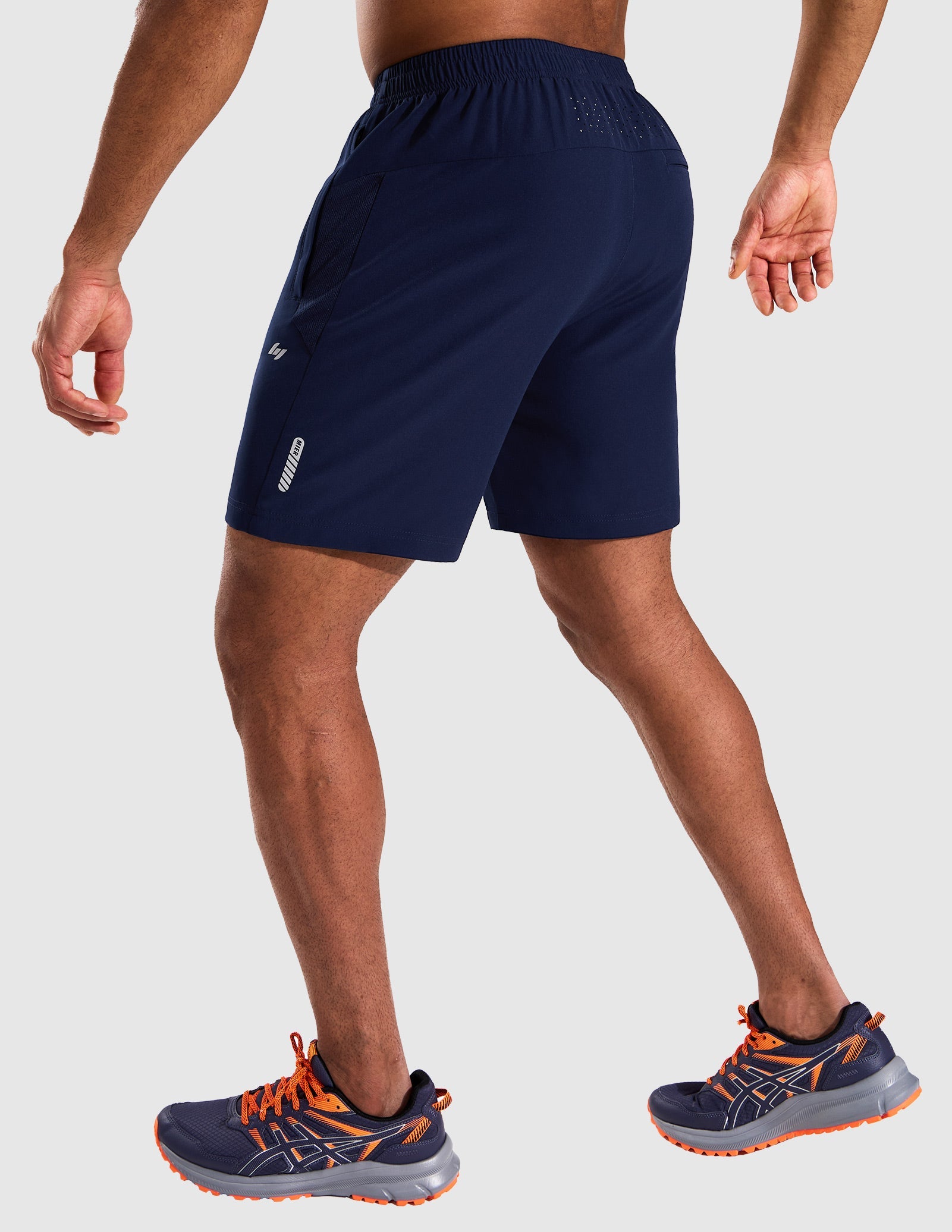 MIER Men’s 7” Athletic Shorts Quick Dry with 3 Zipper Pockets, No Liner Men's Shorts