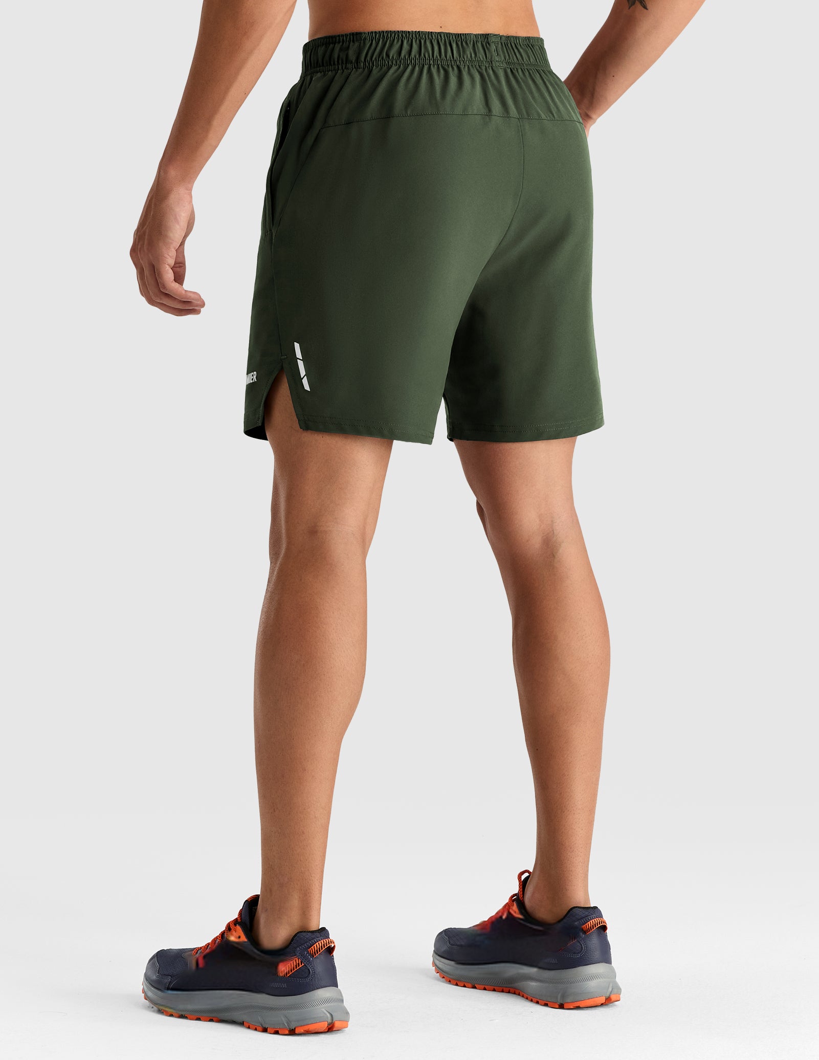 MIER Men's 7" 2-in-1 Running Shorts with Secure Zipper Pockets Men's Shorts