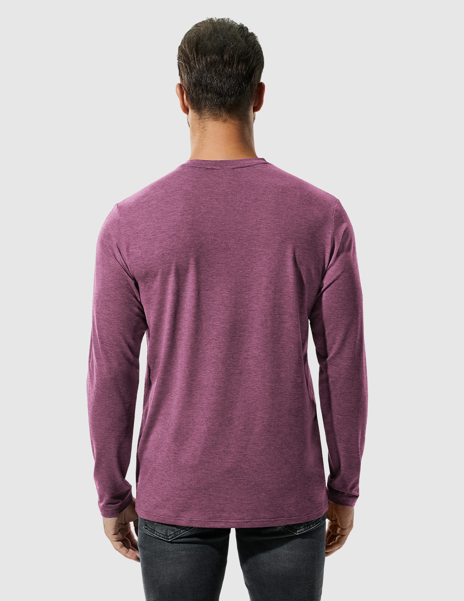 MIER Men’s Buttery Soft Long Sleeve Athletic Crew Neck Tee Men's Shirt