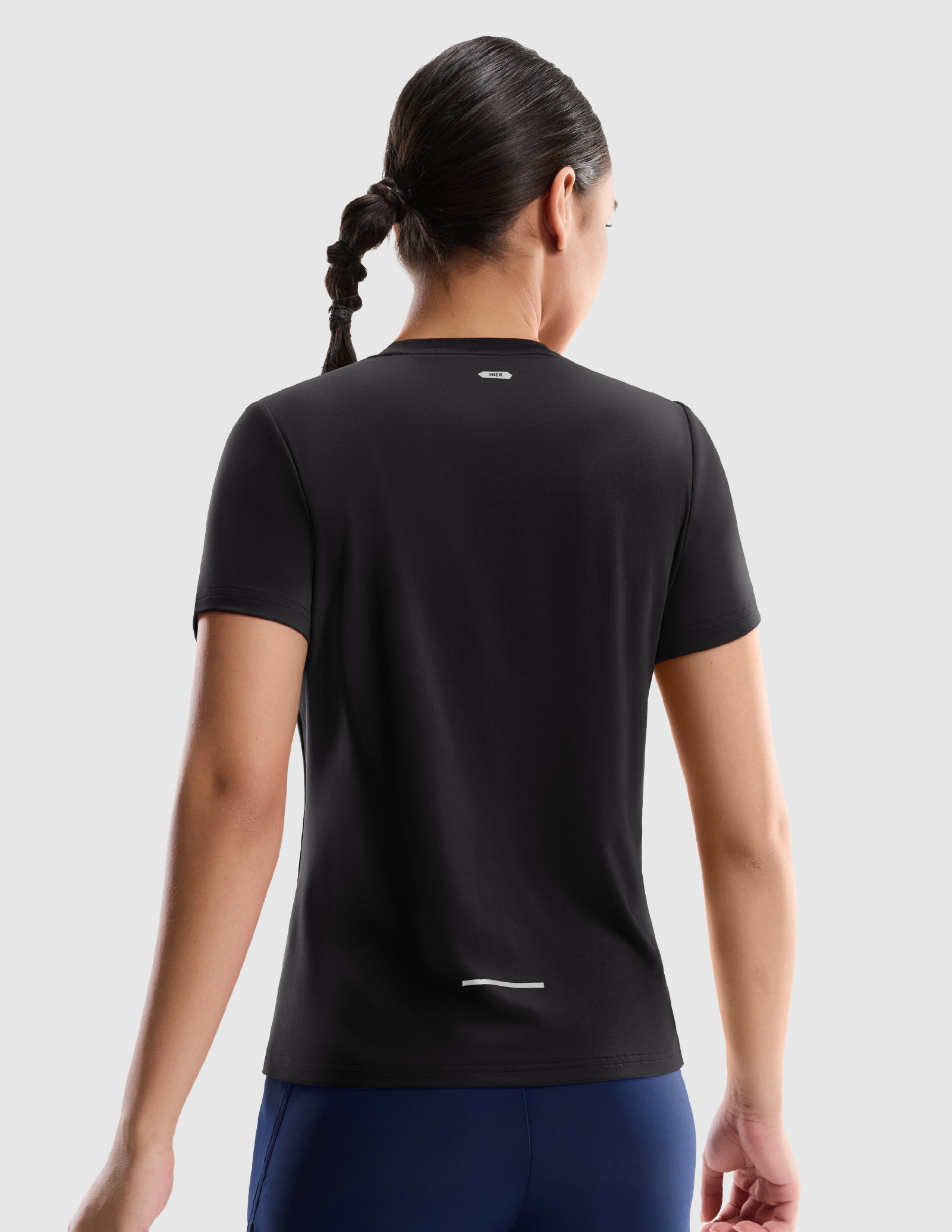 MIER Women’s Running Shirt COOLMAX Quick-Dry Workout Tee Women Active Shirt
