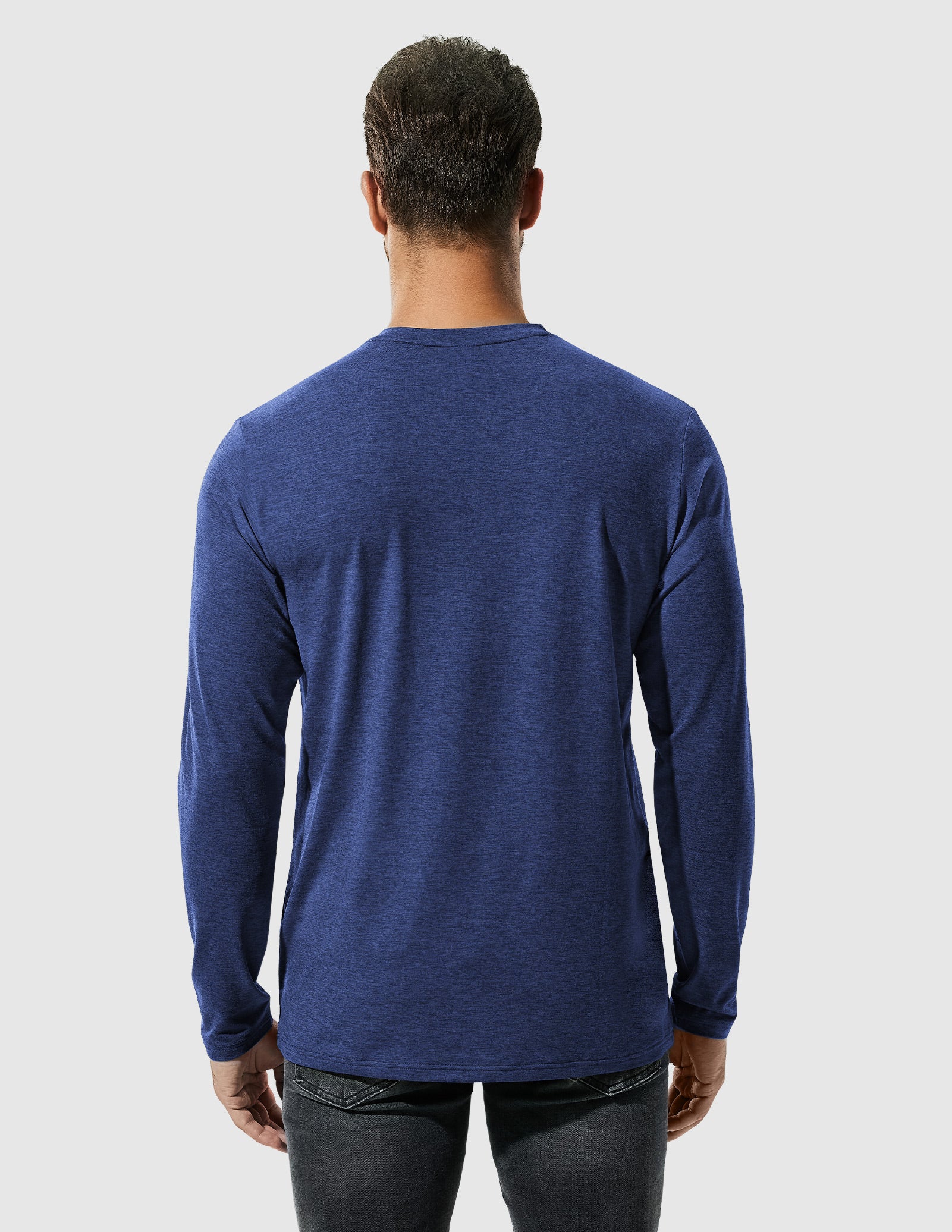 MIER Men’s Buttery Soft Long Sleeve Athletic Crew Neck Tee Men's Shirt