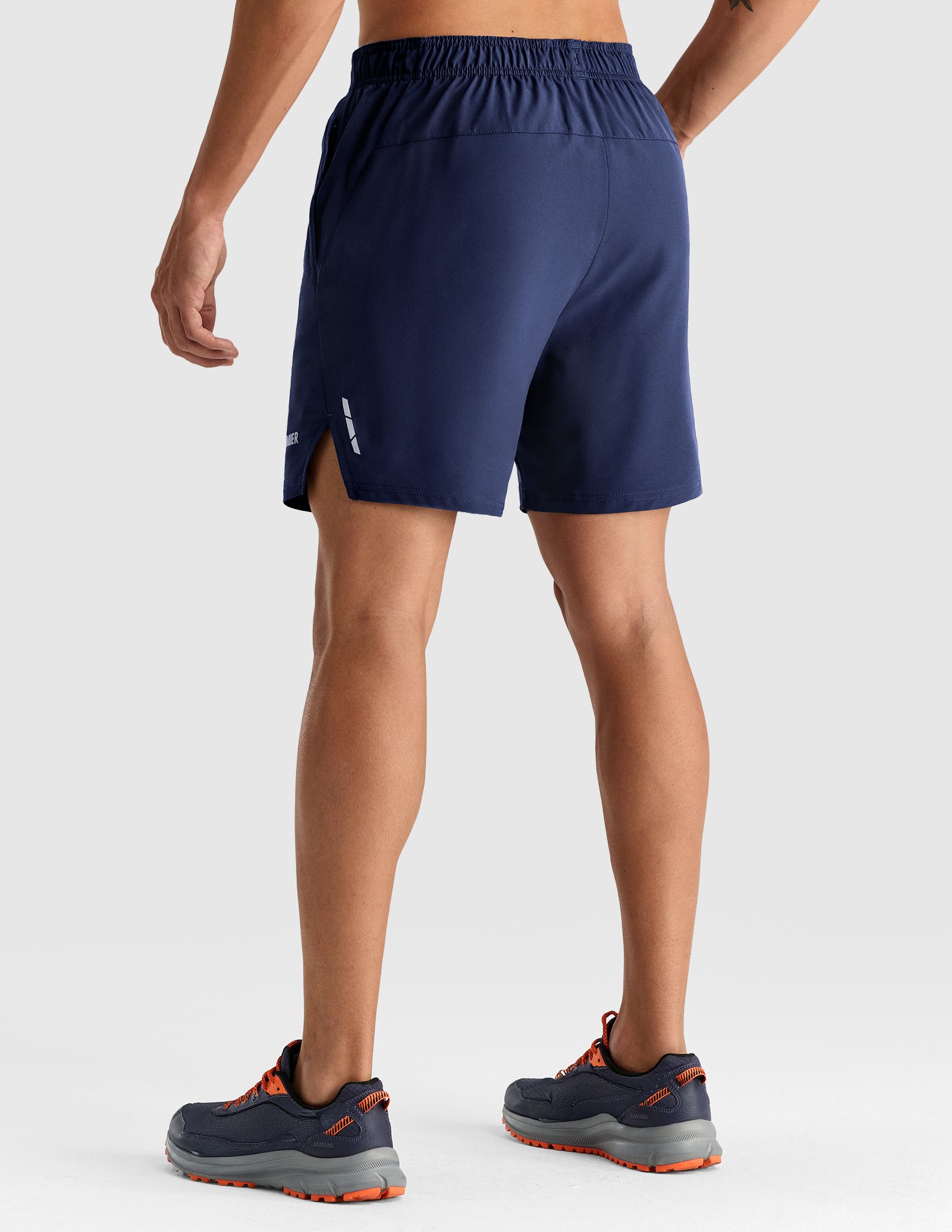 MIER Men's 7" 2-in-1 Running Shorts with Secure Zipper Pockets Men's Shorts