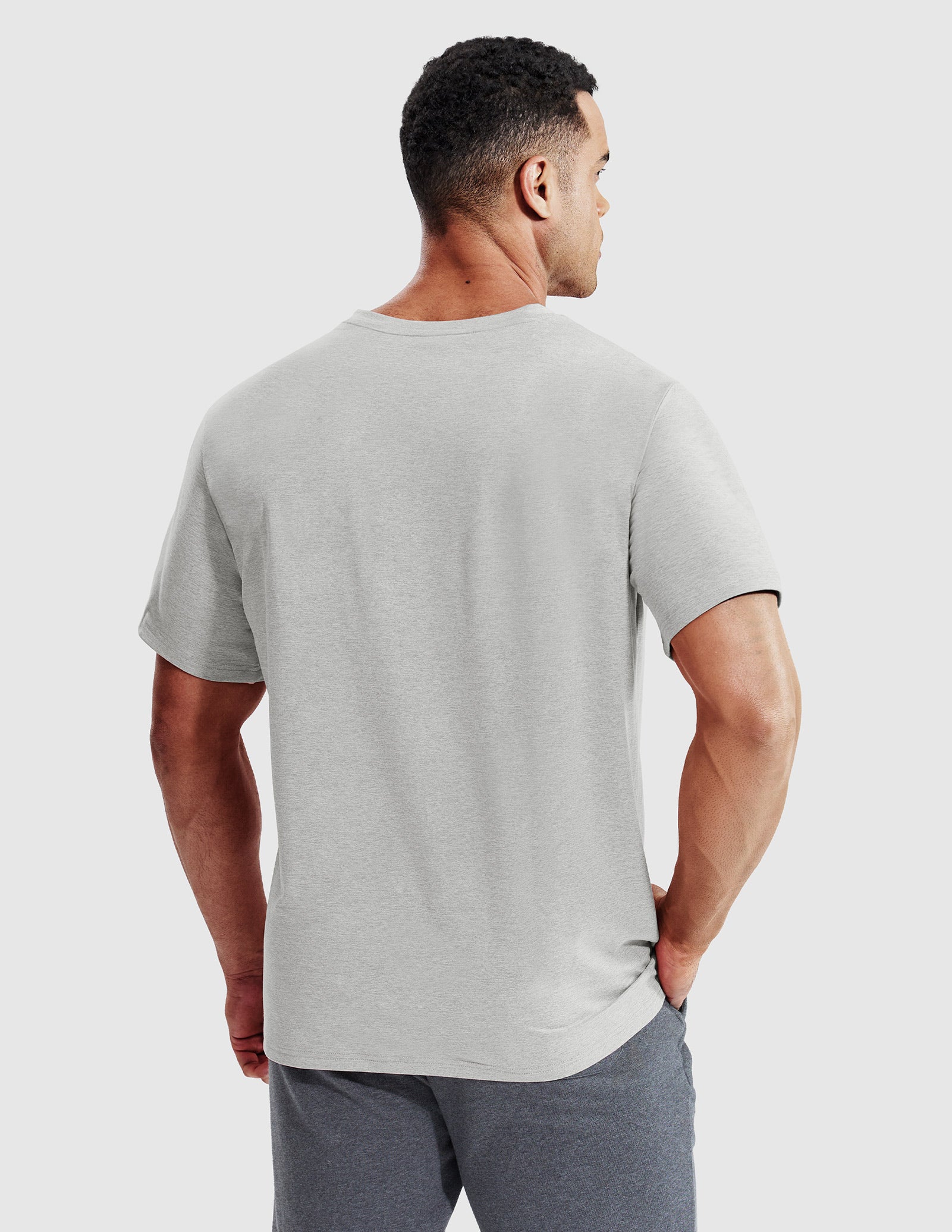 MIER Men’s Buttery Soft Dry Fit V-Neck Workout T-Shirt Men's Shirt