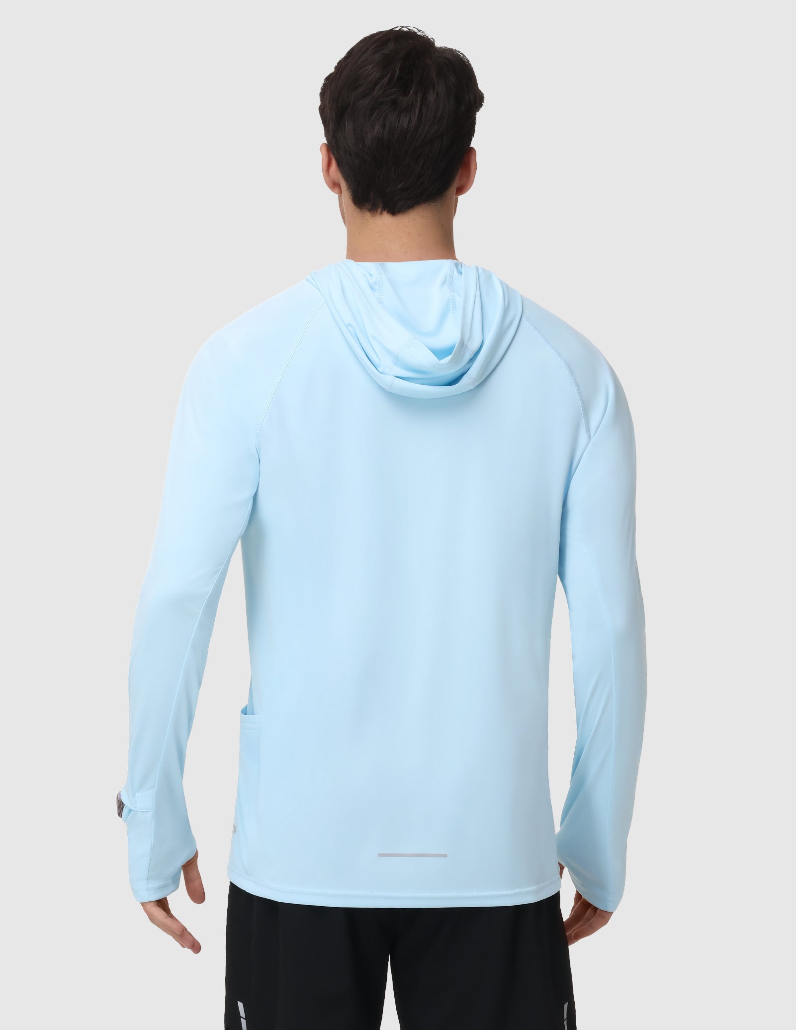 MIER Men's UPF 50+ Running Hoodie Lightweight Sun Protection Shirt Men's T-Shirts