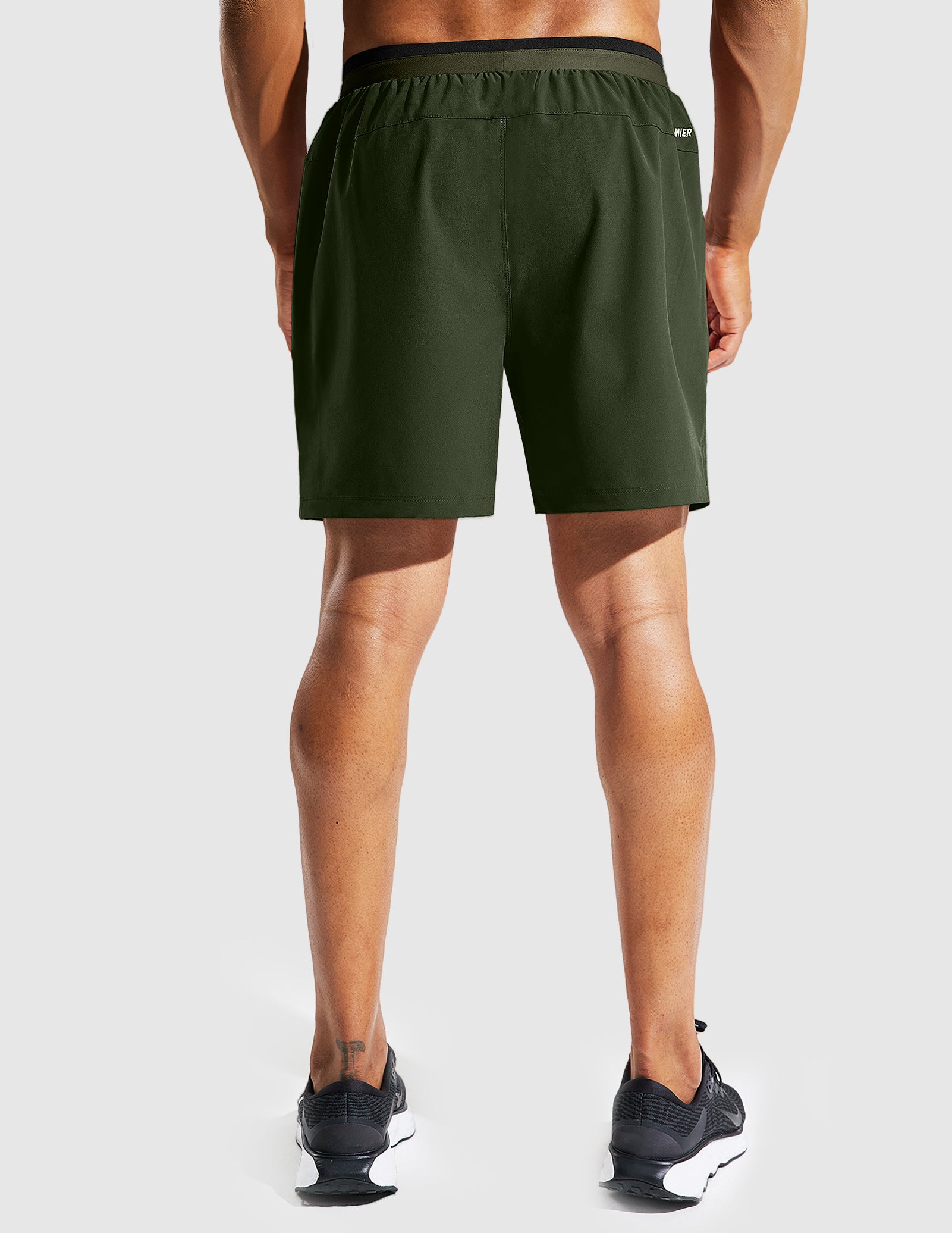 MIER Men's 2 in 1 Running Shorts with Liner 5 Inch Men's Shorts