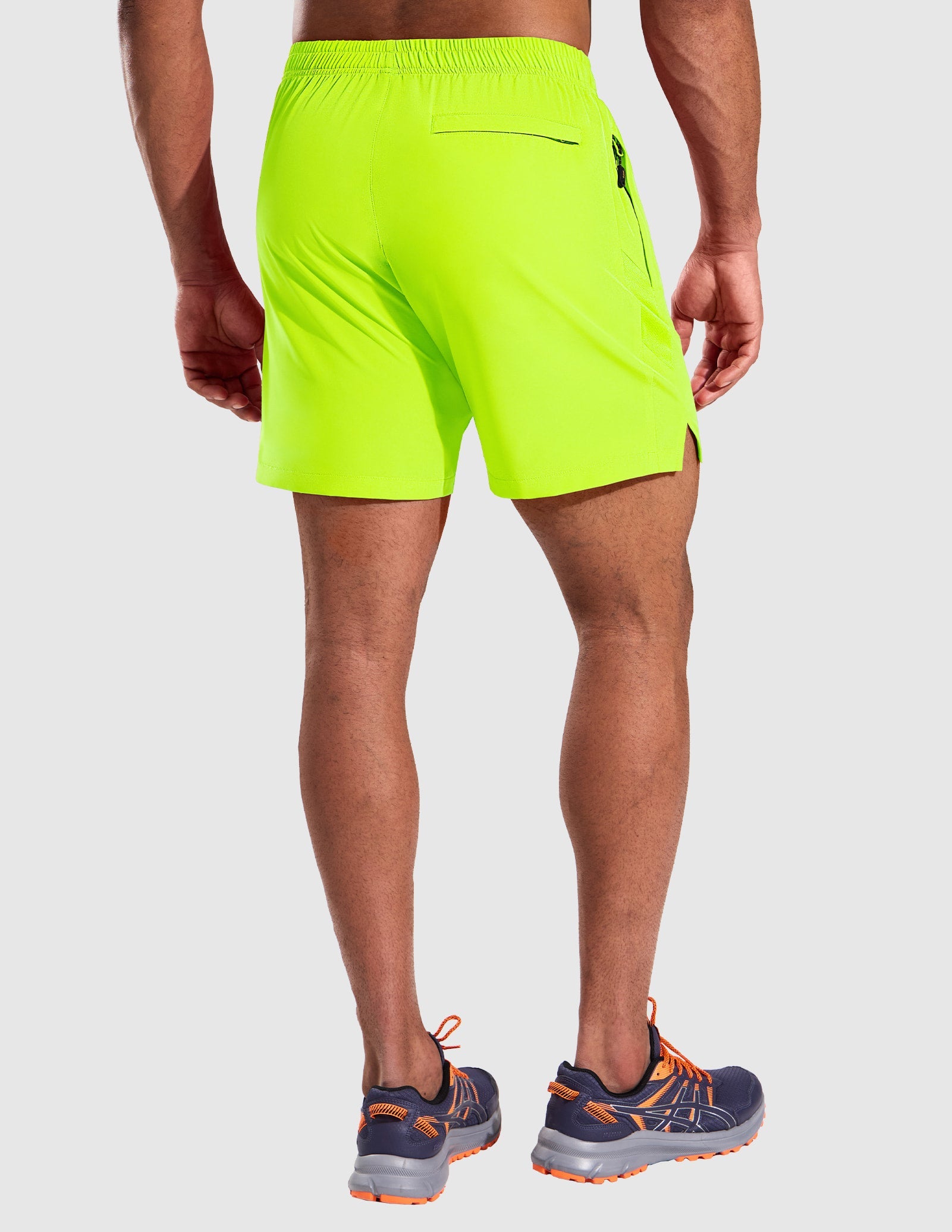 MIER Men’s 5” Running Shorts Quick Dry with Zipper Pockets, No Liner Men's Shorts
