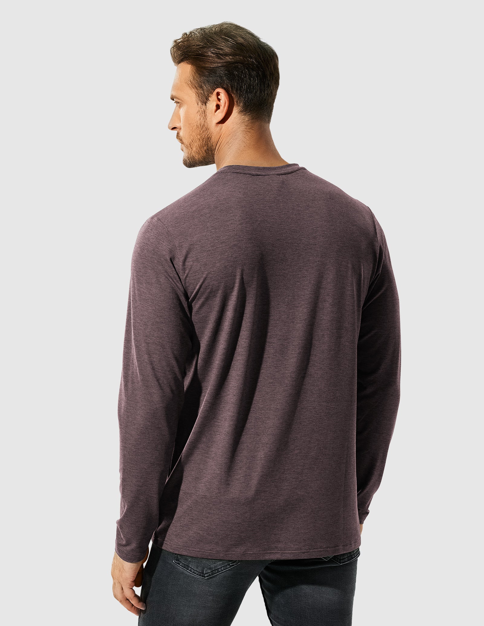 MIER Men’s Buttery Soft Long Sleeve Athletic Crew Neck Tee Men's Shirt