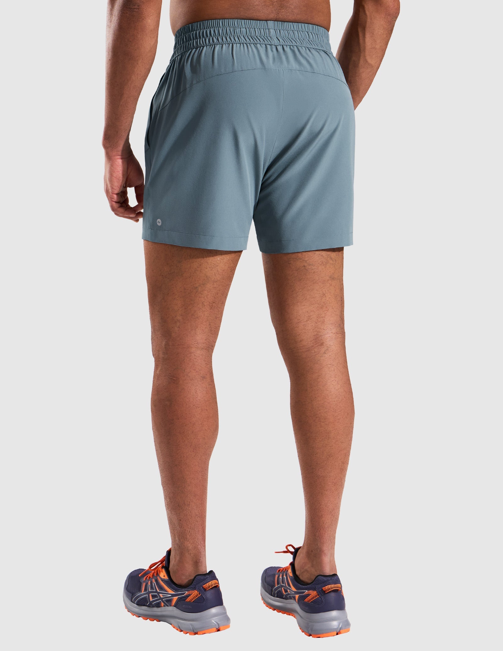 MIER 5" Running Gym Shorts for Men Quick Dry with Zipper Pockets Men's Shorts
