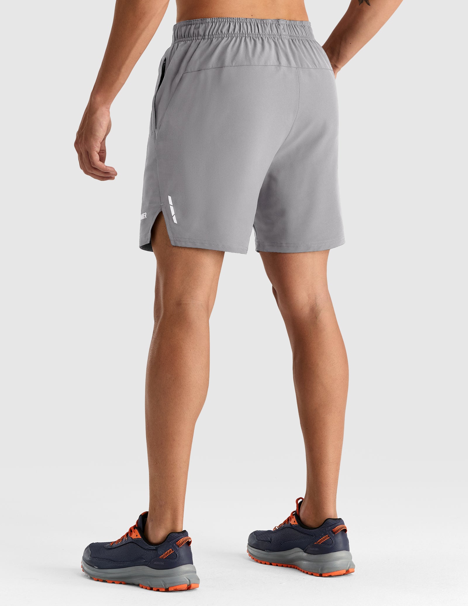 MIER Men's 7" 2-in-1 Running Shorts with Secure Zipper Pockets Men's Shorts