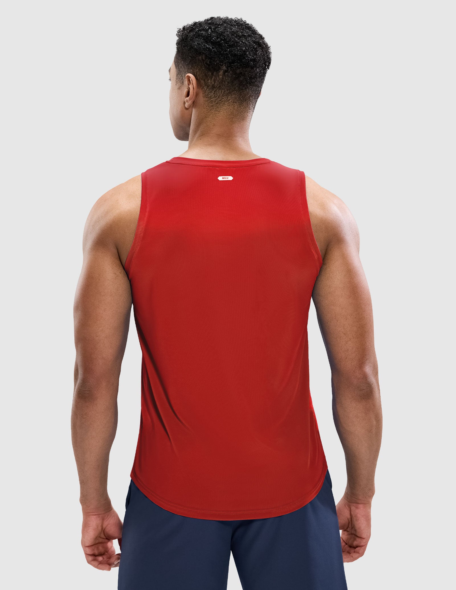 MIER Men’s Sleeveless Running Shirt Breathable and Sweat Wicking Men's Tank Top