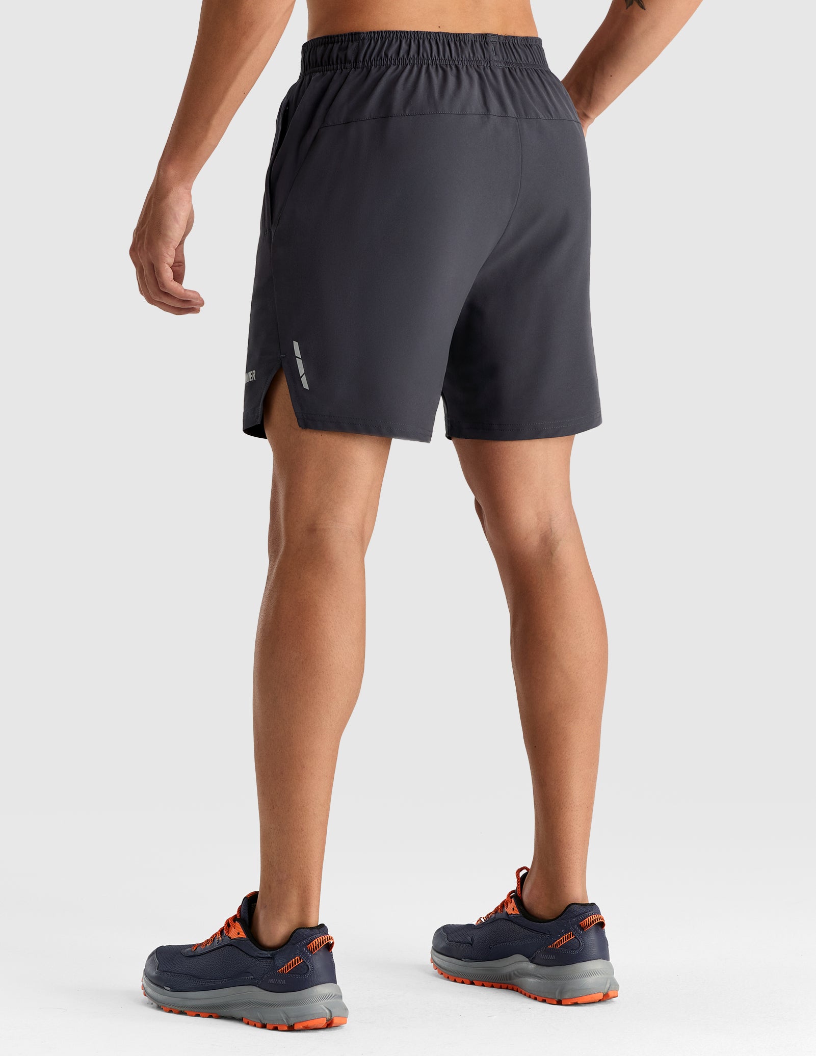 MIER Men's 7" 2-in-1 Running Shorts with Secure Zipper Pockets Men's Shorts