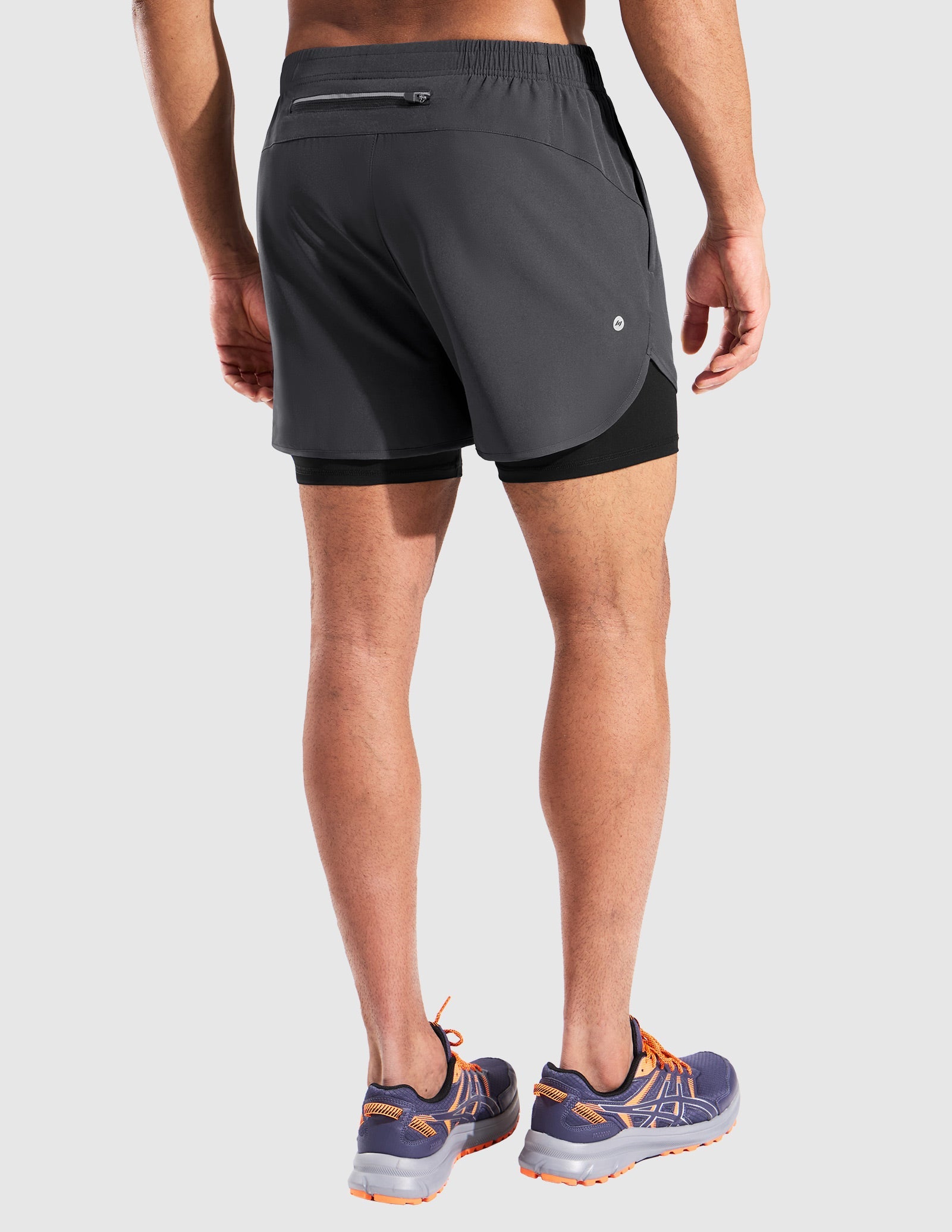 MIER Men’s 2-in-1 Running Shorts 5” Quick Dry with Compression Liner & 3 Pockets Men's Shorts