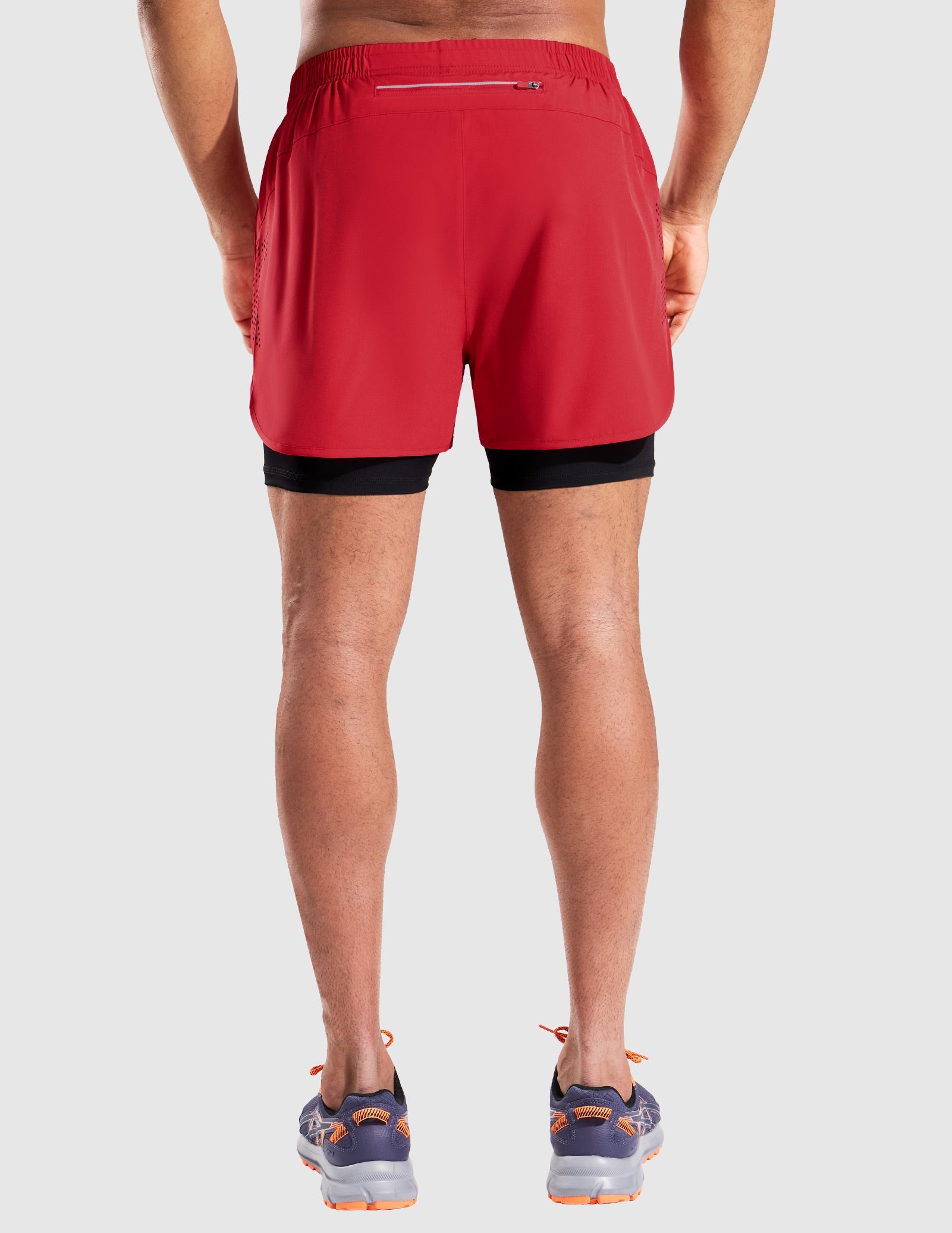 MIER Men’s 2-in-1 Running Shorts 5” Quick Dry with Compression Liner & 3 Pockets Men's Shorts