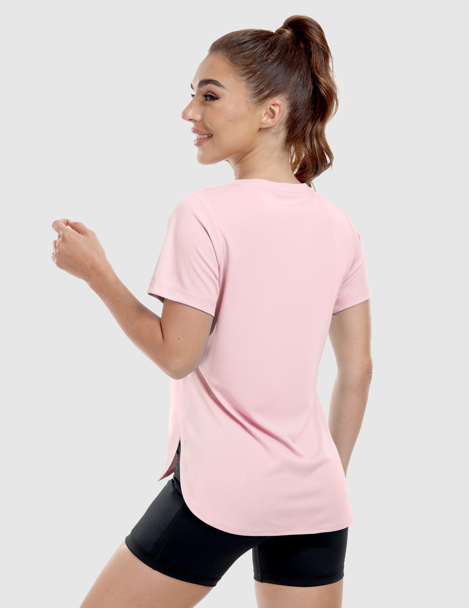 MIER Women's Lightweight Crew Neck Workout Shirt – UPF 50+ Sun Protection Women Active Shirt