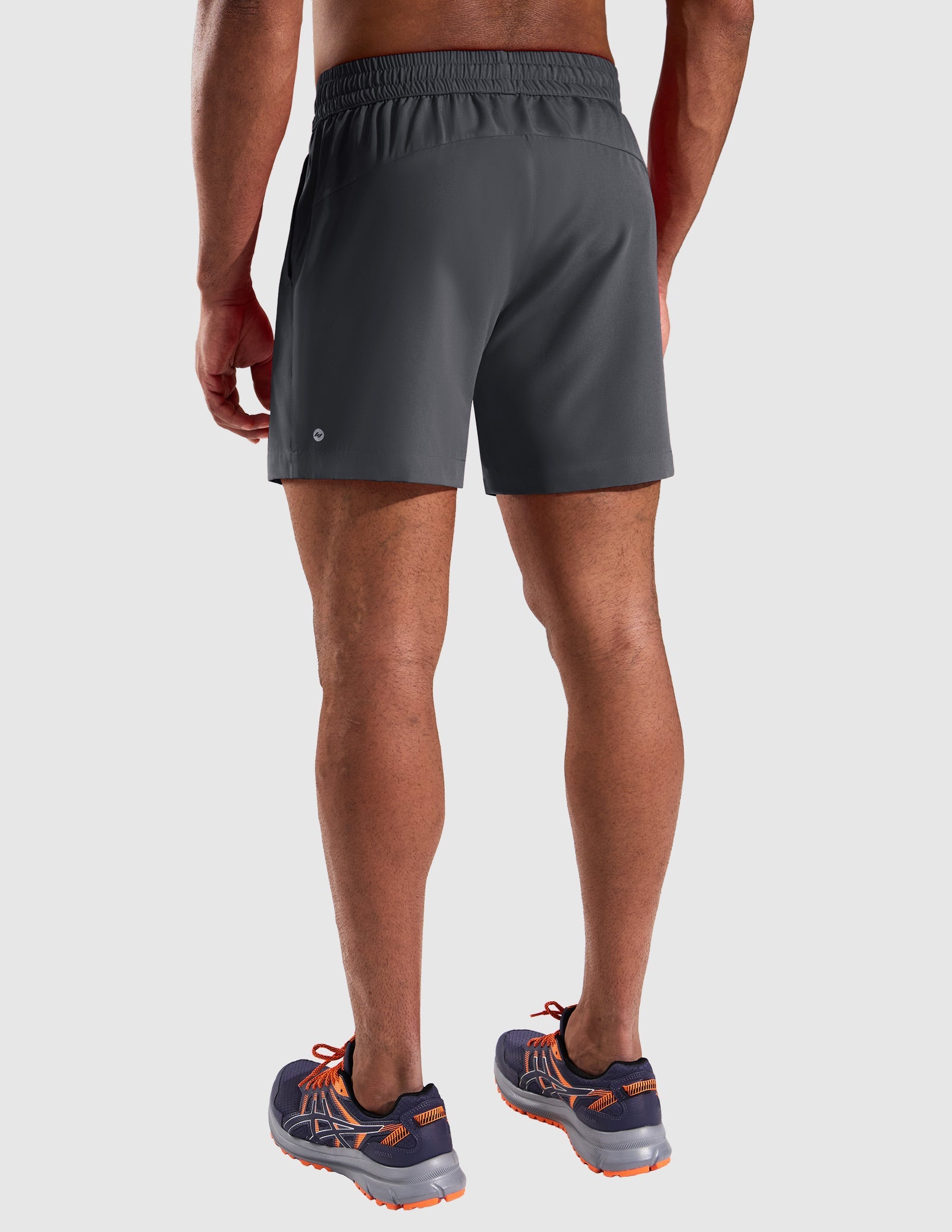 MIER 5" Running Gym Shorts for Men Quick Dry with Zipper Pockets Men's Shorts