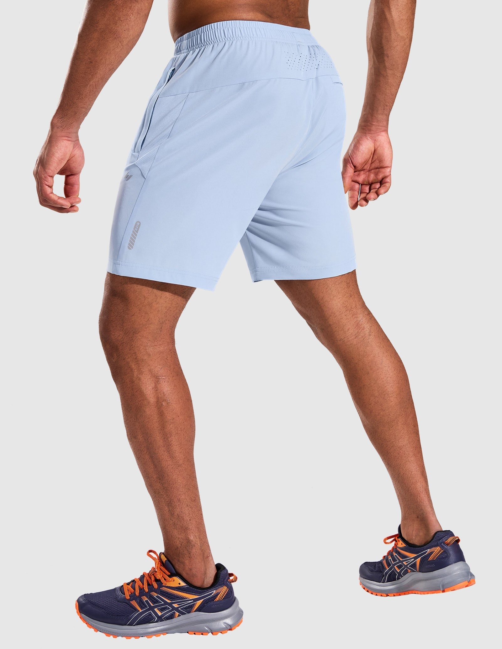 MIER Men’s 7” Athletic Shorts Quick Dry with 3 Zipper Pockets, No Liner Men's Shorts