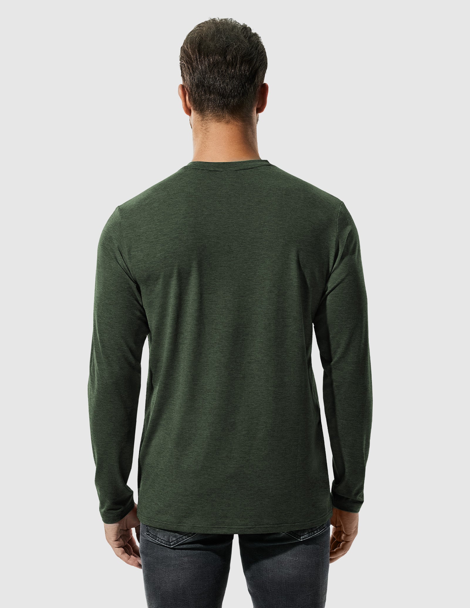 MIER Men’s Buttery Soft Long Sleeve Athletic Crew Neck Tee Men's Shirt