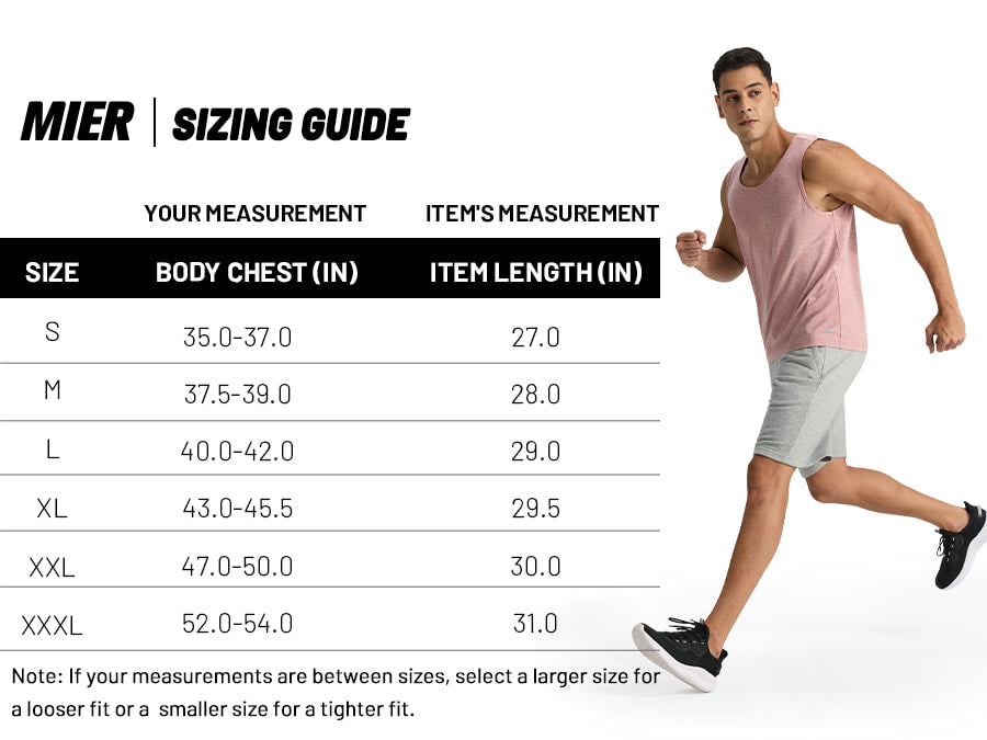MIER Men’s Buttery Soft High-Mobility Tank Ultra-Soft Gym Shirt Men's Tank Top
