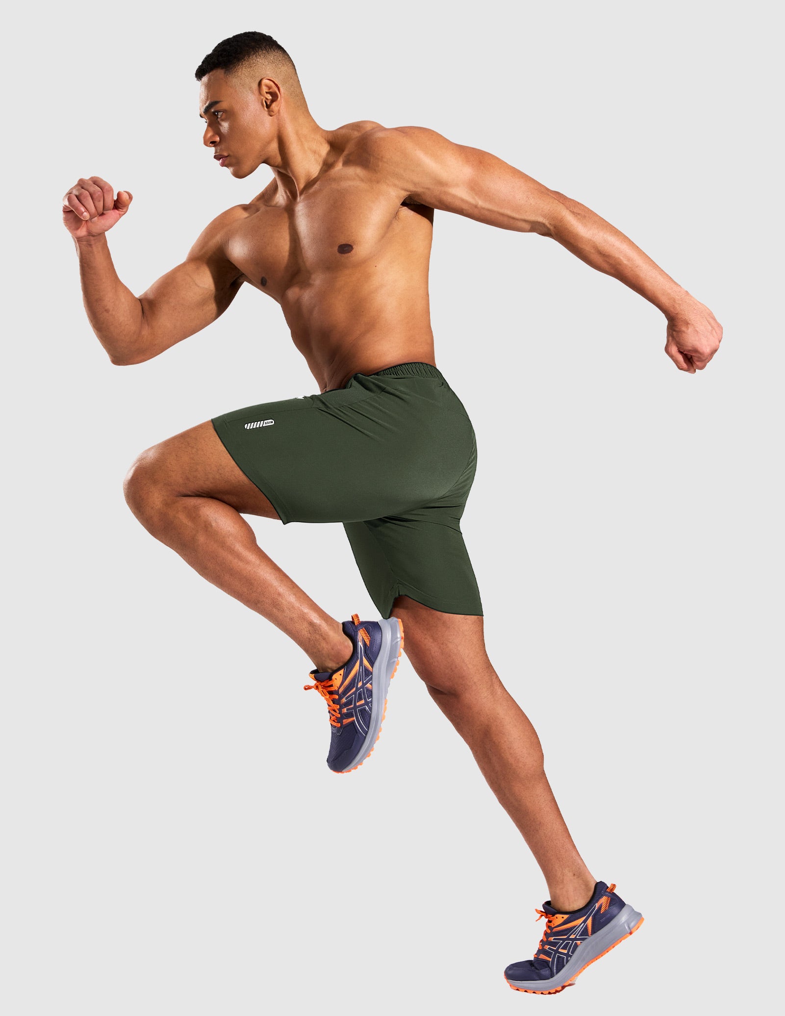 MIER Men’s 7” Athletic Shorts Quick Dry with 3 Zipper Pockets, No Liner Men's Shorts