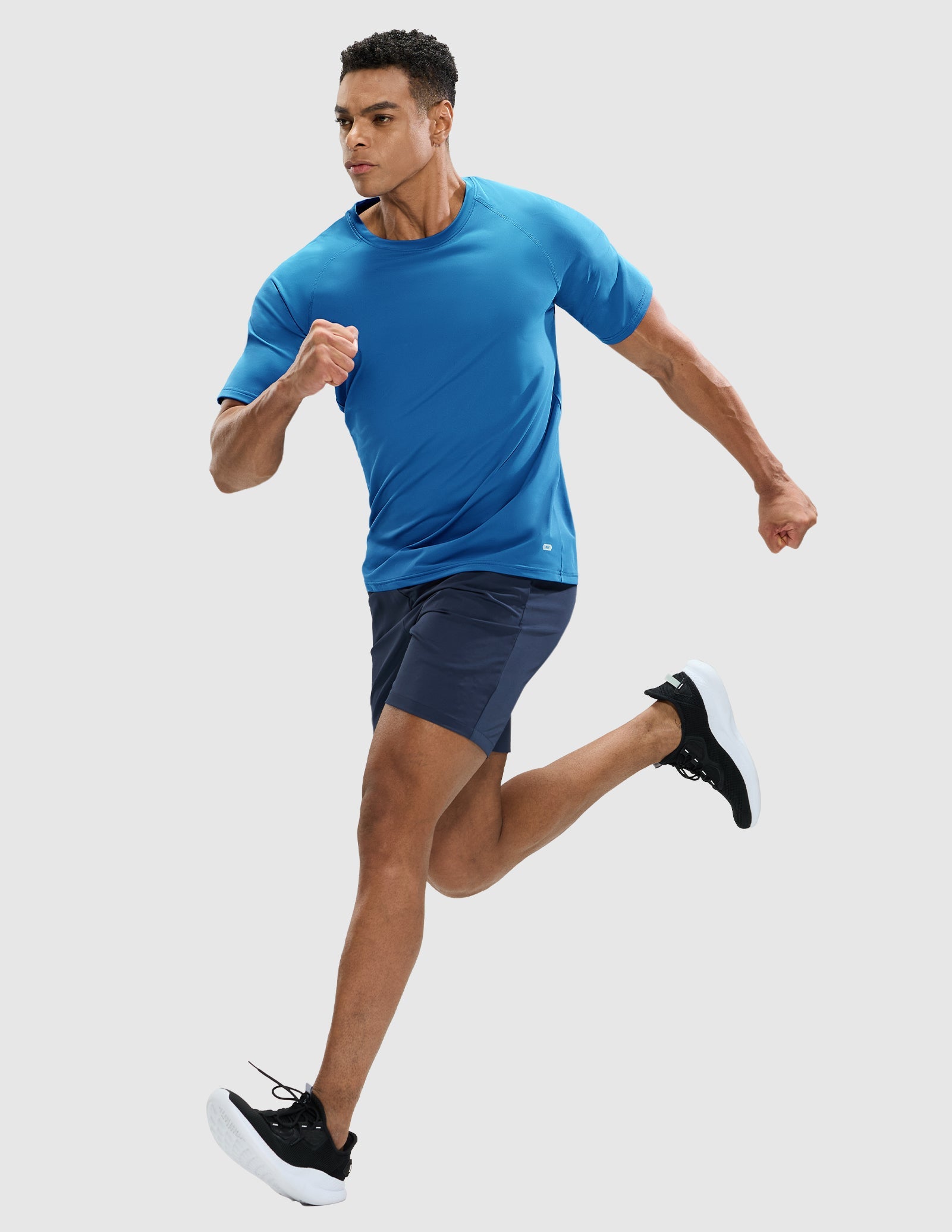 MIER Men's Workout T Shirts Stretchy Quick Dry and Moisture Wicking Men's T-Shirts