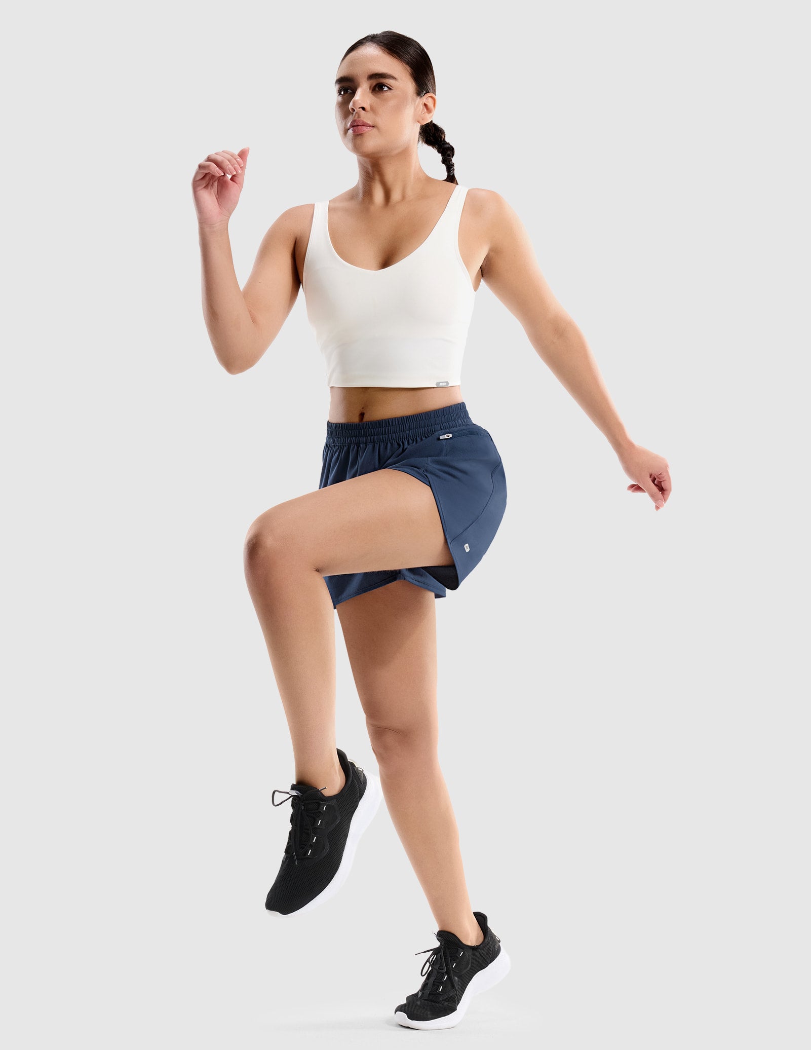 MIER Women’s Running Shorts with Phone Pocket 4” Quick Dry Women Shorts