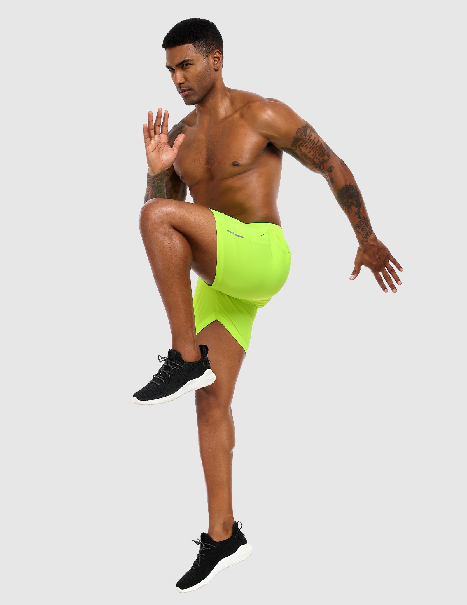 MIER Men's 5" Running Shorts with Phone Pockets, Quick-Dry Fit Men's Shorts