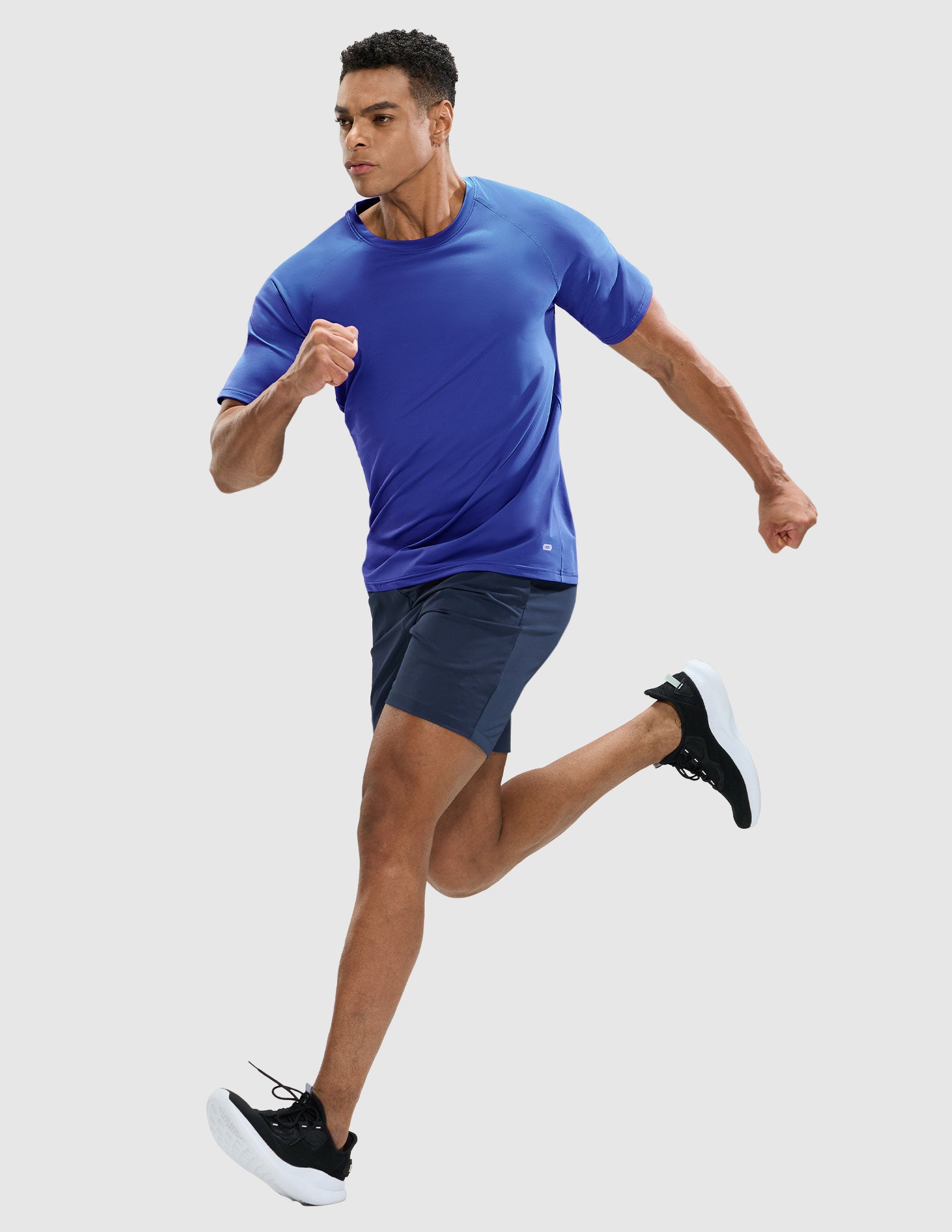 MIER Men's Workout T Shirts Stretchy Quick Dry and Moisture Wicking Men's T-Shirts