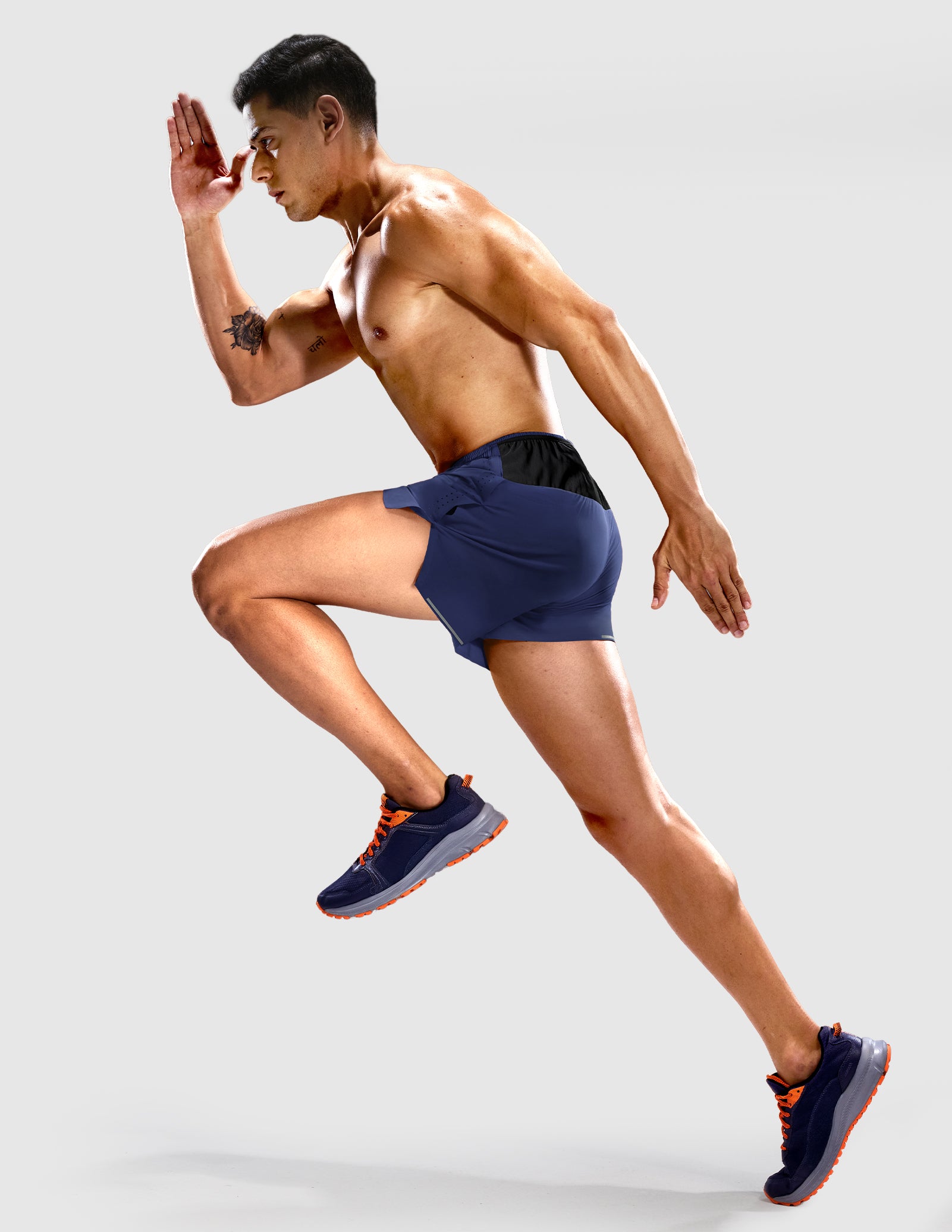 MIER Men's 3.5" Running Shorts Lightweight Marathon Training Shorts Men's Shorts