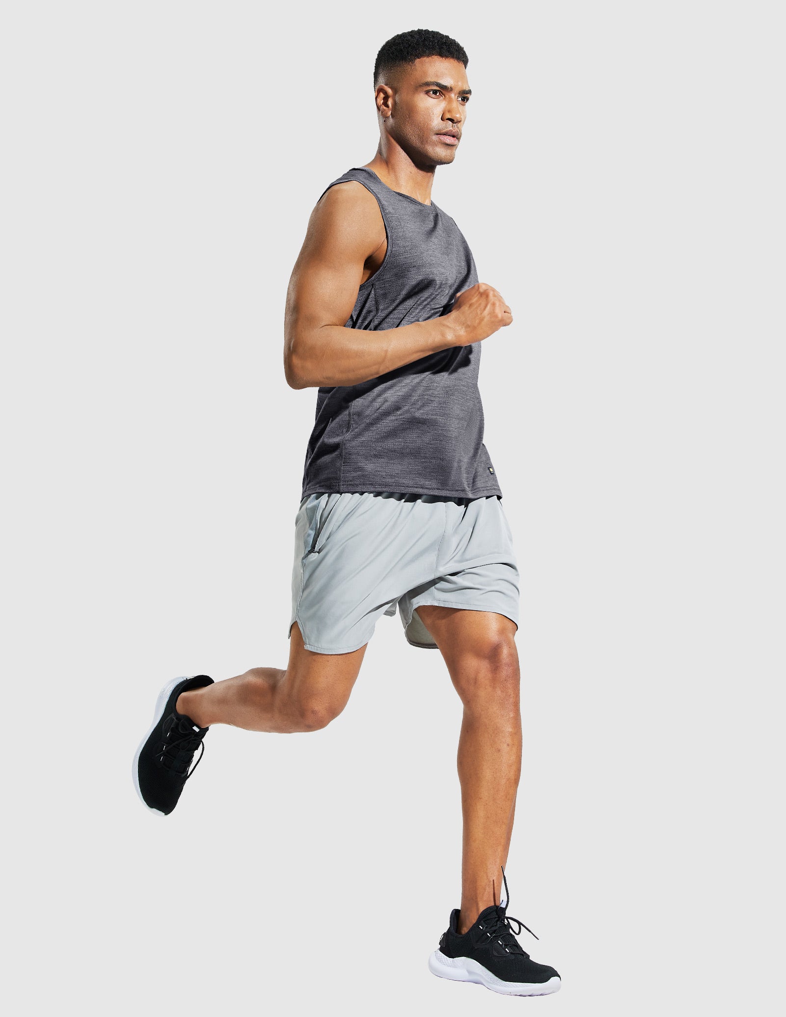 MIER Men's Dry Fit Tank Top Sleeveless T-shirt for Running Men's Tank Top