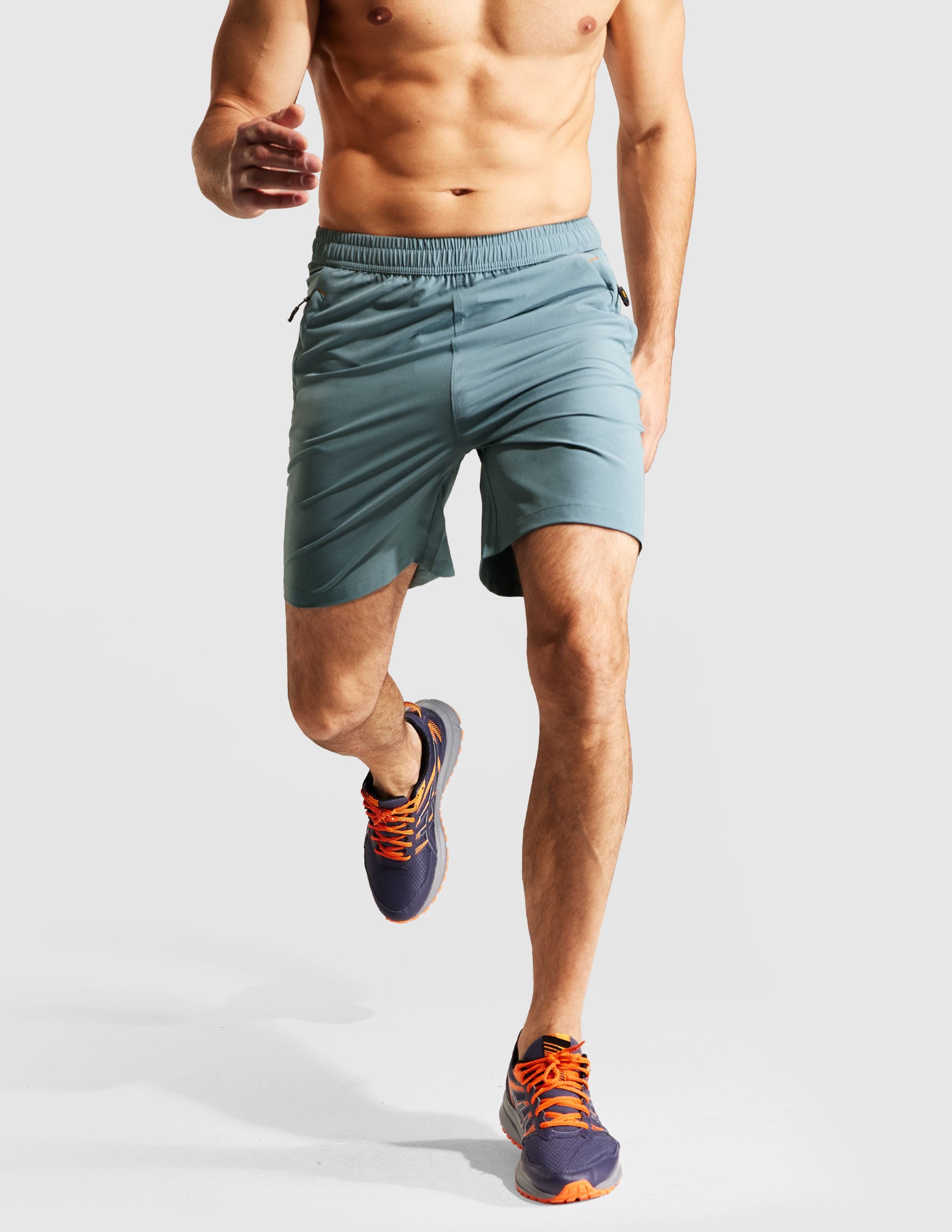 MIER Men's 7 Inch Quick Dry Running Shorts with Phone Pocket Men's Shorts