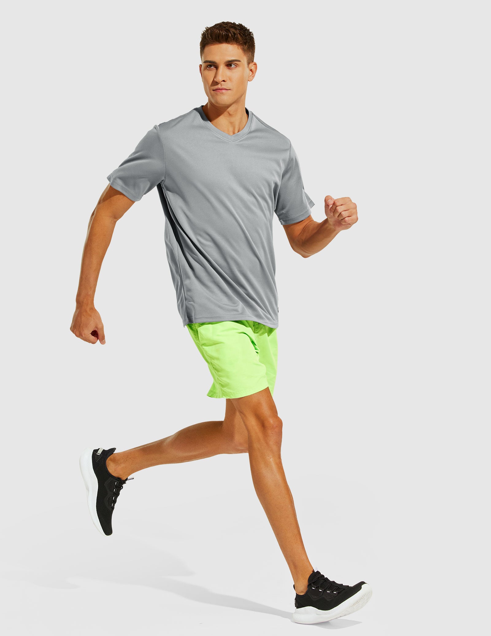 MIER Men's Dry Fit Performance Tees Eco Friendly and Moisture Wicking Men's T-Shirts