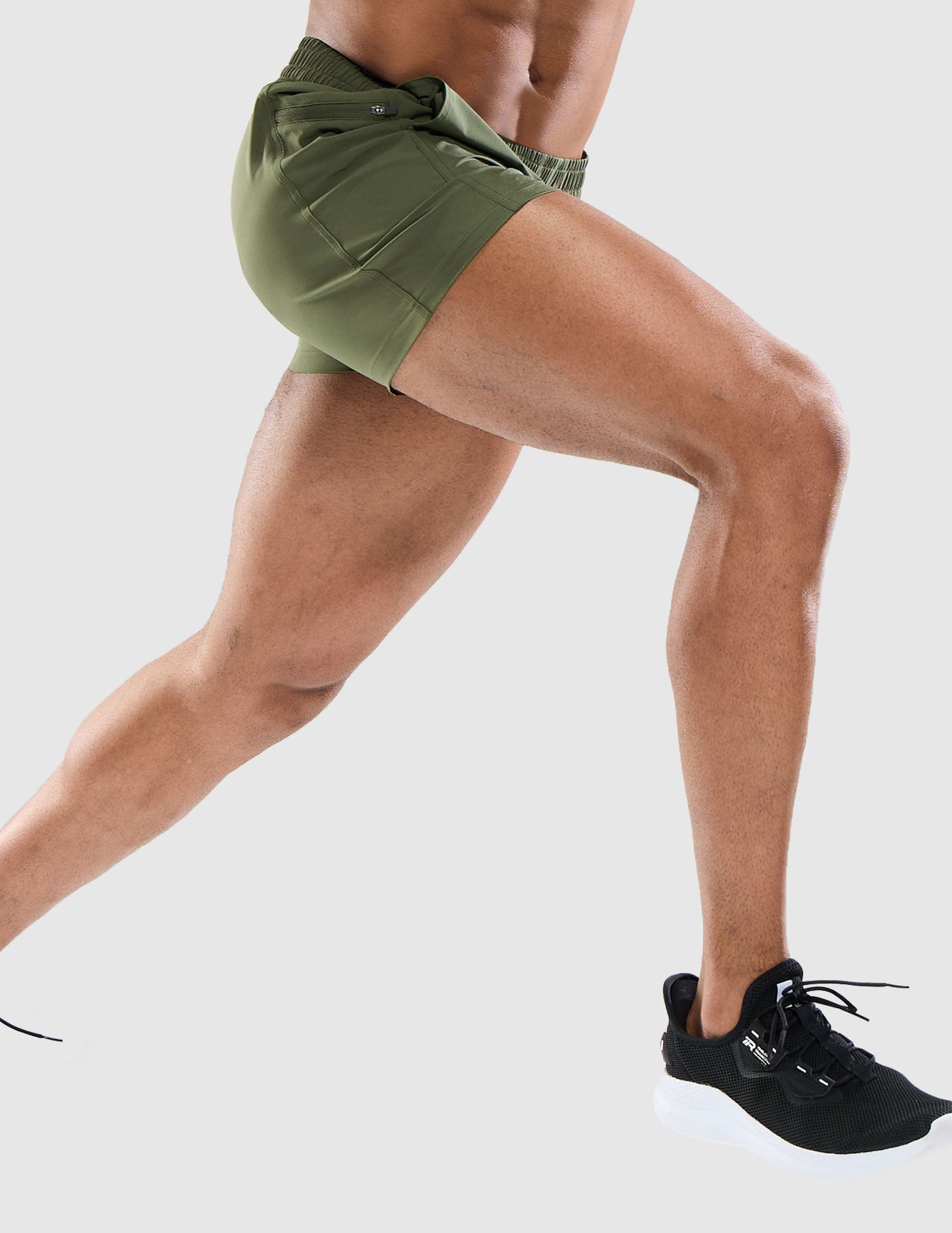 MIER Men's 3 Inch Athletic Running Shorts with Brief Liner Men's Shorts