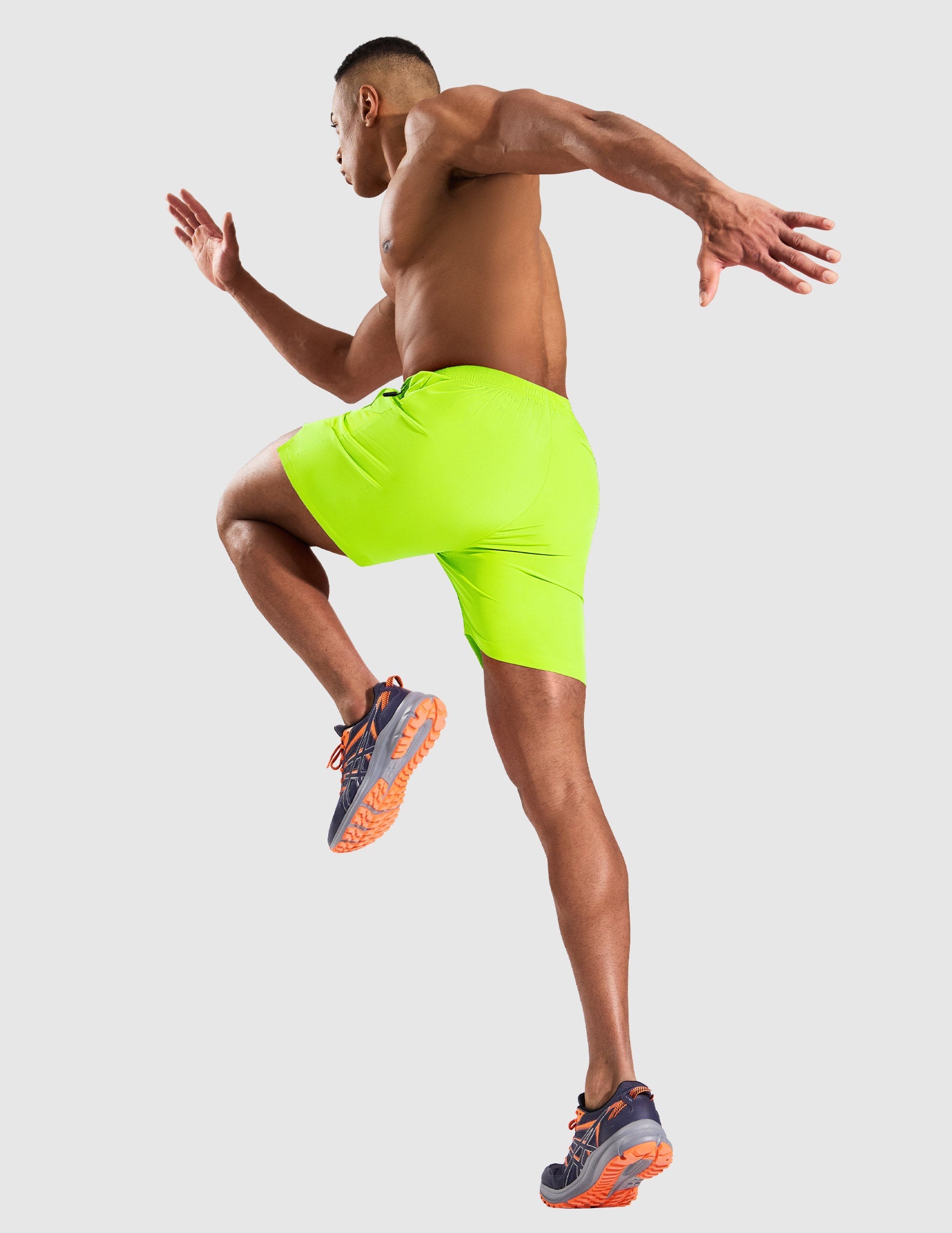 MIER Men’s 5” Running Shorts Quick Dry with Zipper Pockets, No Liner Men's Shorts