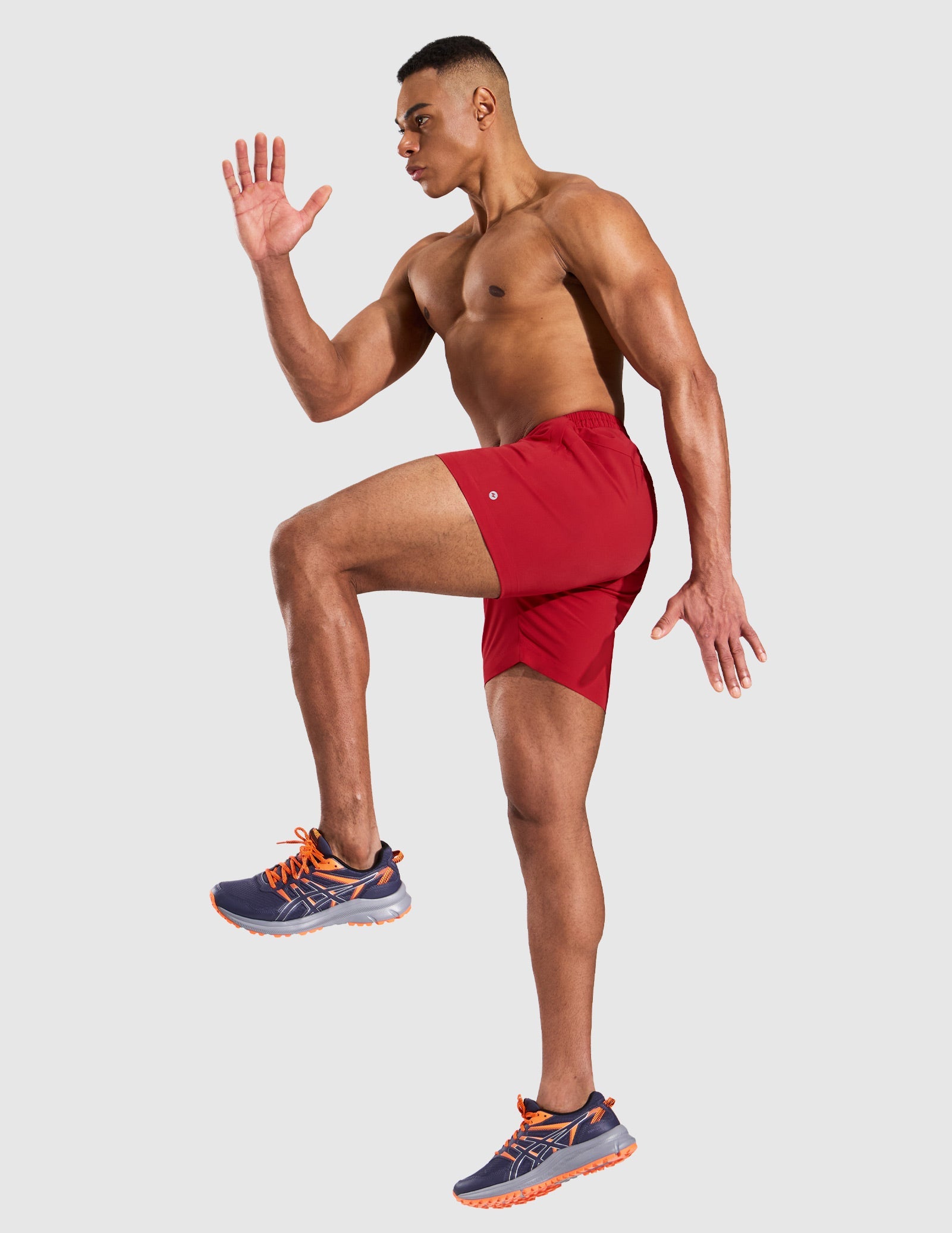 MIER 5" Running Gym Shorts for Men Quick Dry with Zipper Pockets Men's Shorts