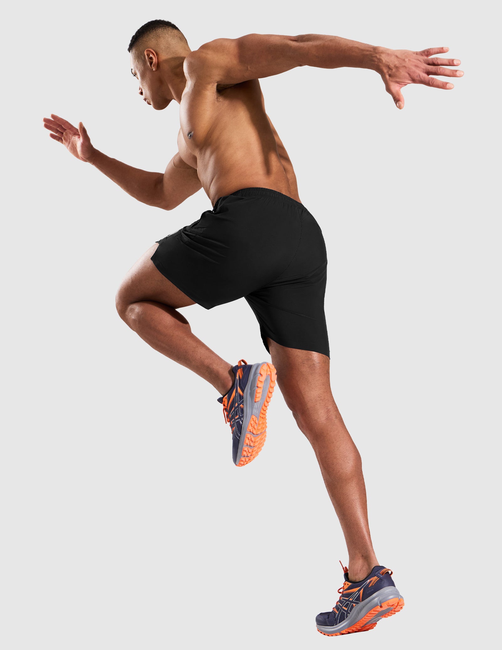 MIER Men’s 5” Running Shorts Quick Dry with Zipper Pockets, No Liner Men's Shorts