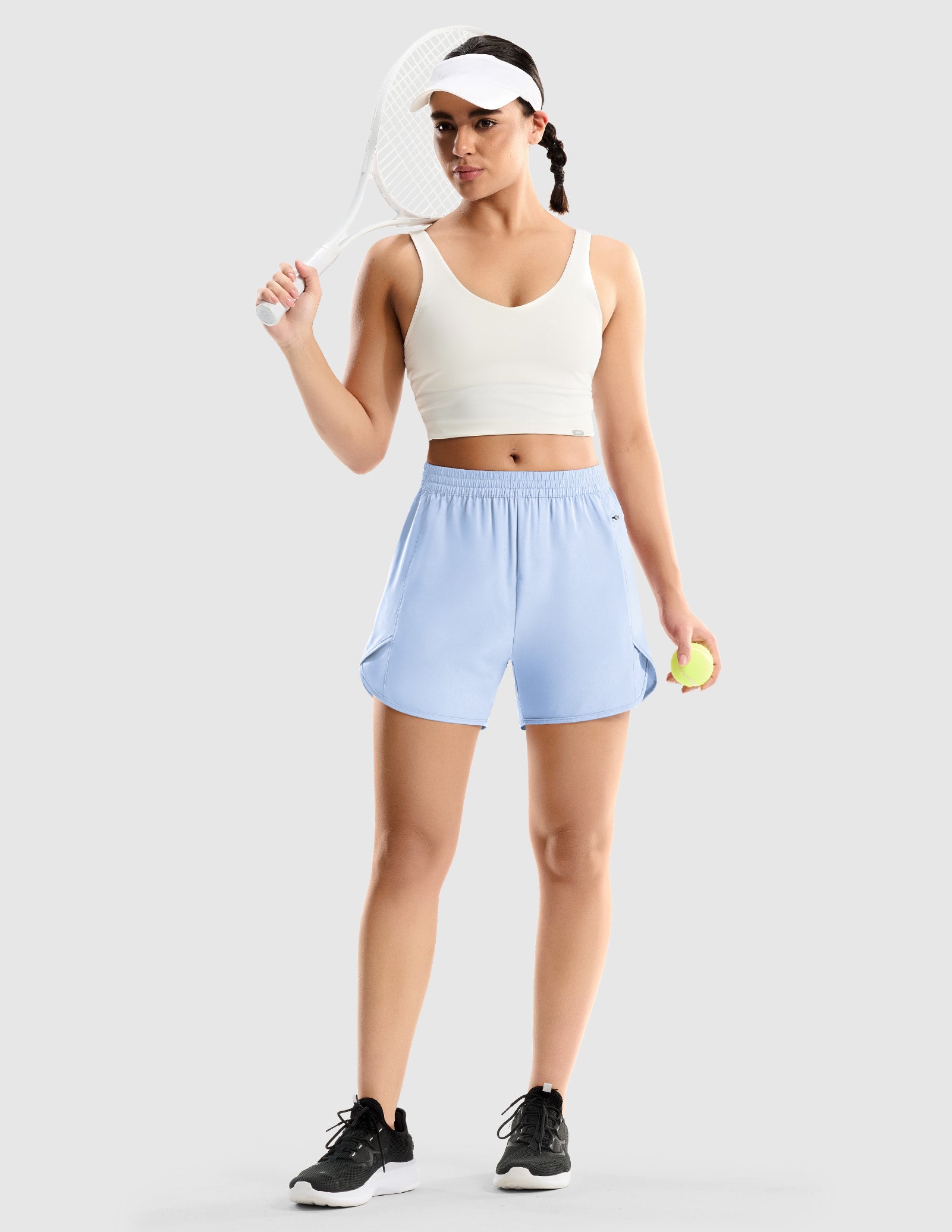 MIER Women’s Running Shorts with Phone Pocket 4” Quick Dry Women Shorts