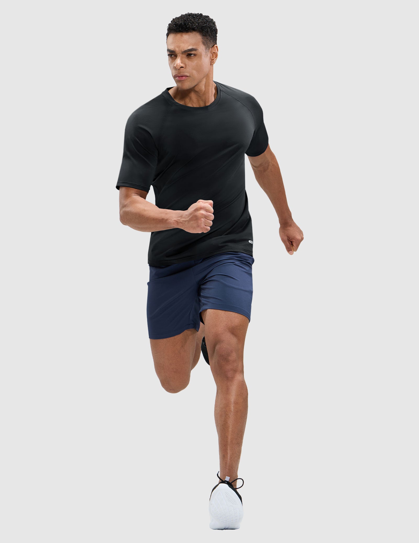 MIER Men's Workout T Shirts Stretchy Quick Dry and Moisture Wicking Men's T-Shirts