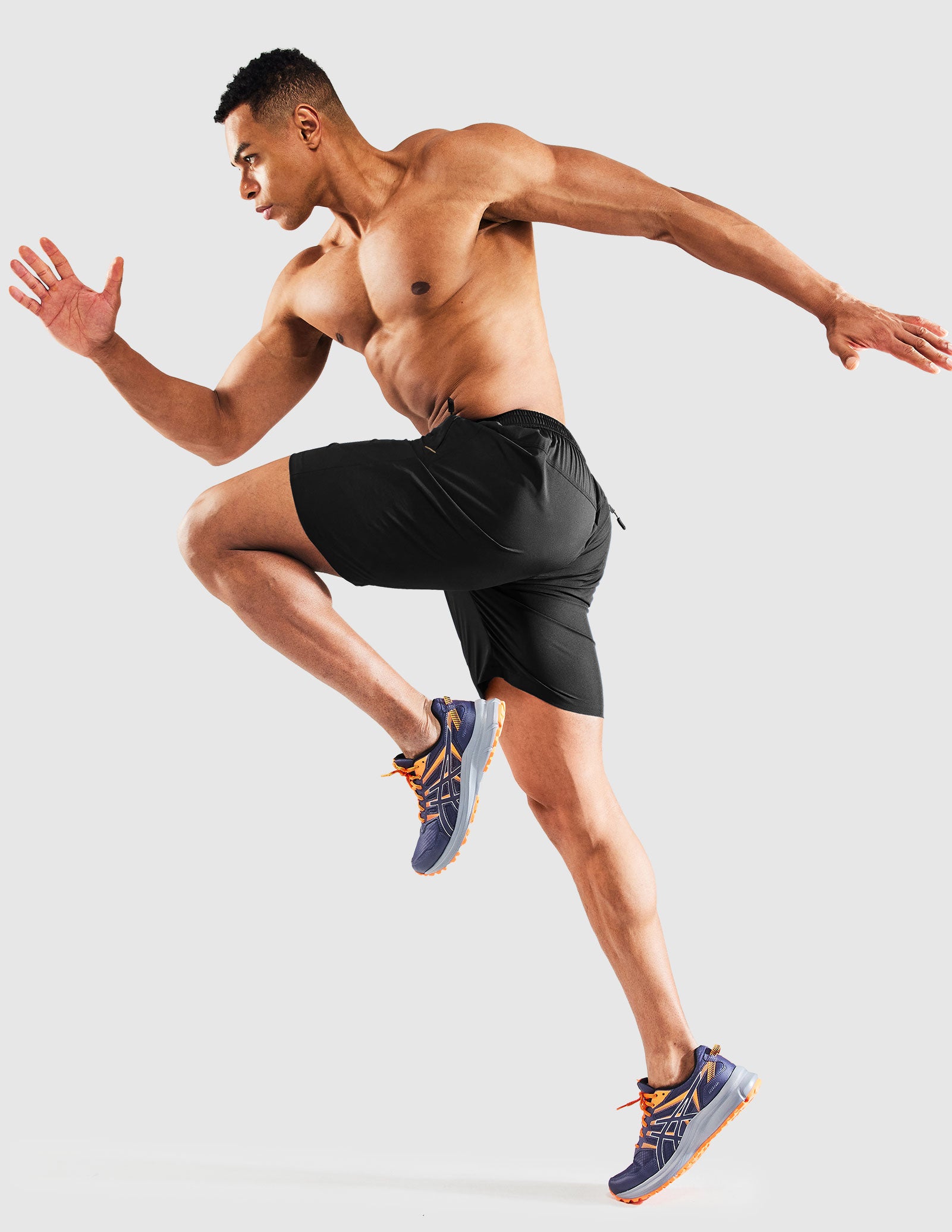 MIER Men's 7 Inch Quick Dry Running Shorts with Phone Pocket Men's Shorts
