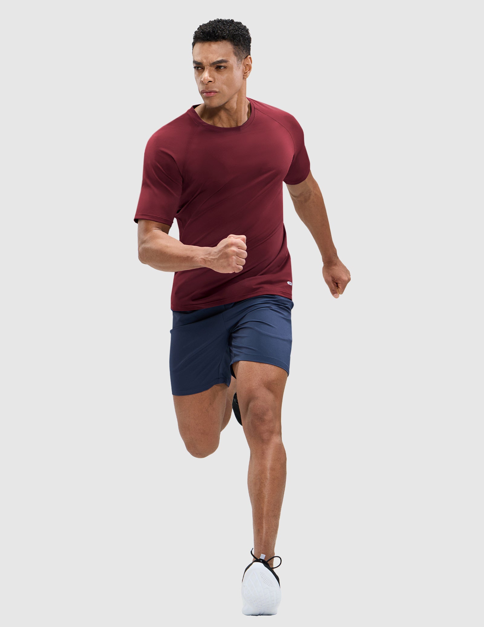 MIER Men's Workout T Shirts Stretchy Quick Dry and Moisture Wicking Men's T-Shirts