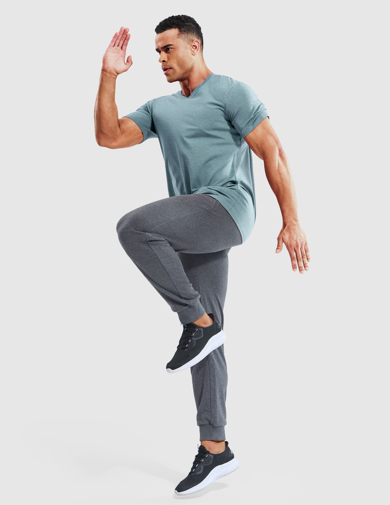 MIER Men’s Buttery Soft Dry Fit V-Neck Workout T-Shirt Men's Shirt