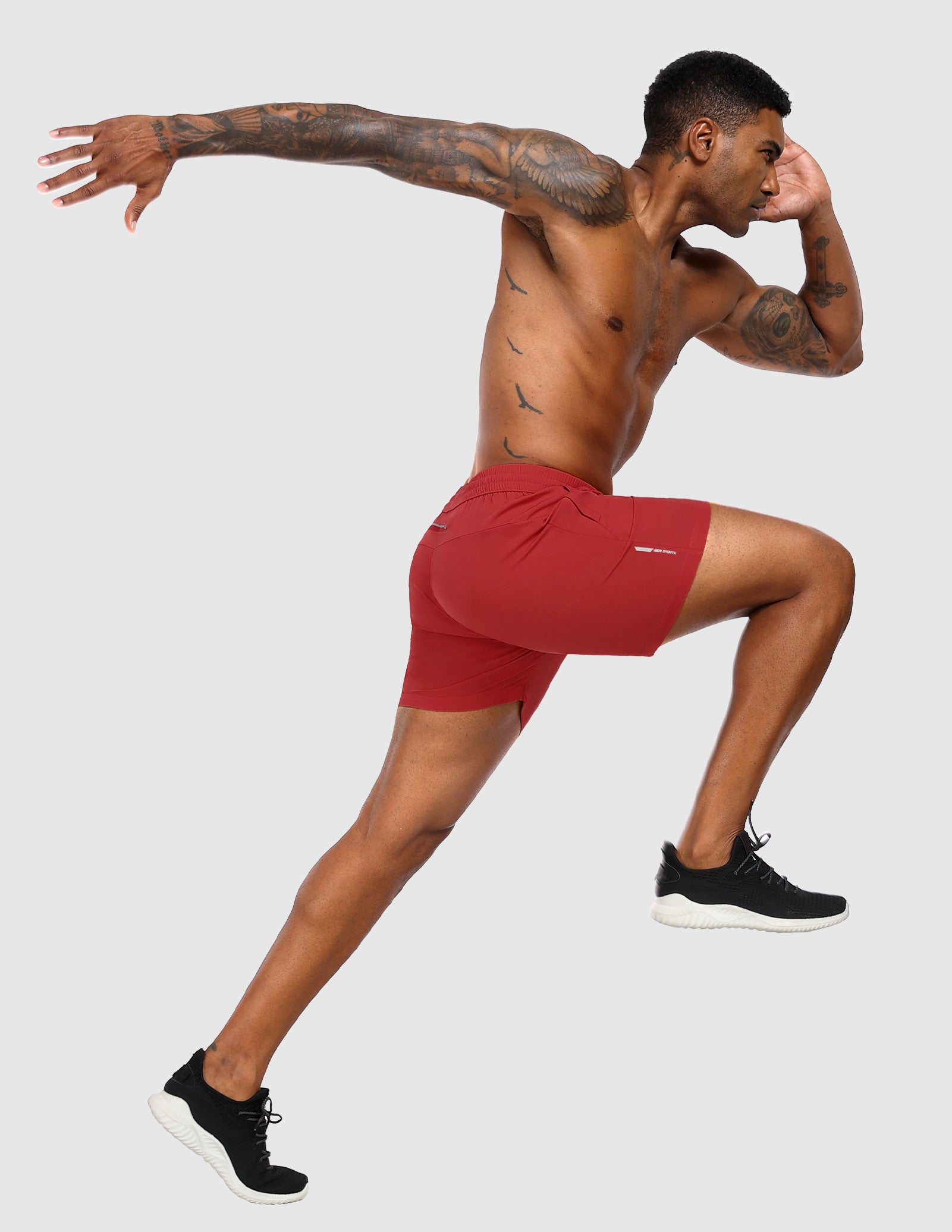 MIER Men's 5" Running Shorts with Phone Pockets, Quick-Dry Fit Men's Shorts