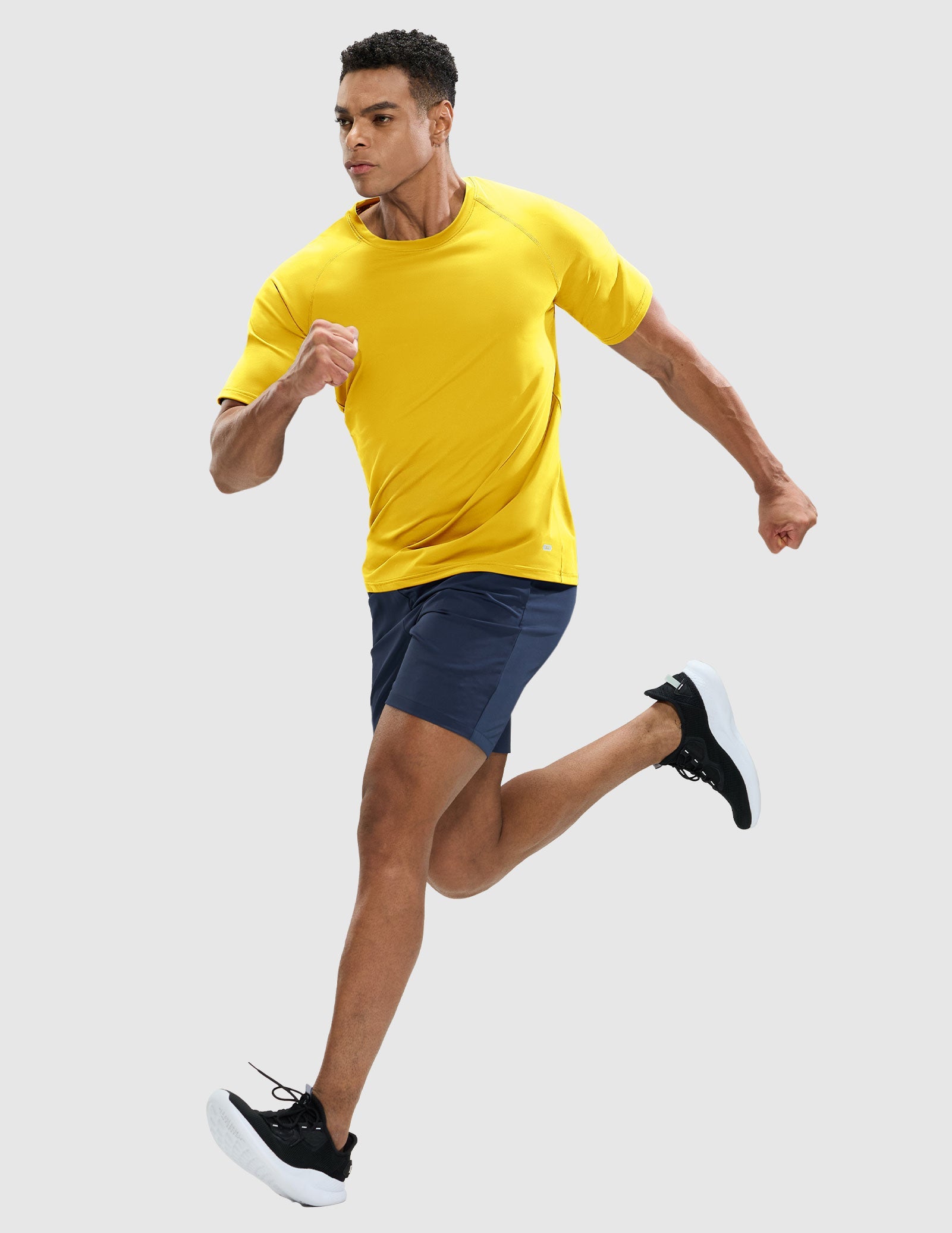 MIER Men's Workout T Shirts Stretchy Quick Dry and Moisture Wicking Men's T-Shirts